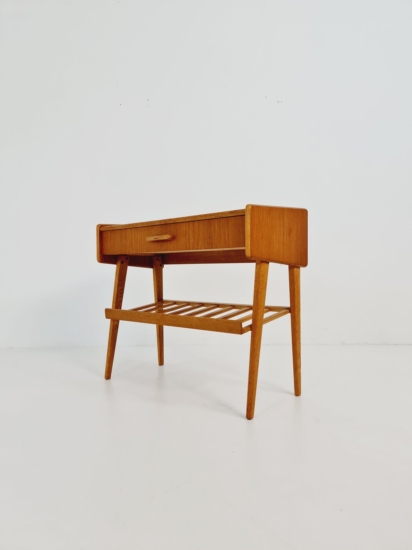 Midcentury Danish teak & oak vintage Side table/ Bedside table/ Night stand, 1960s