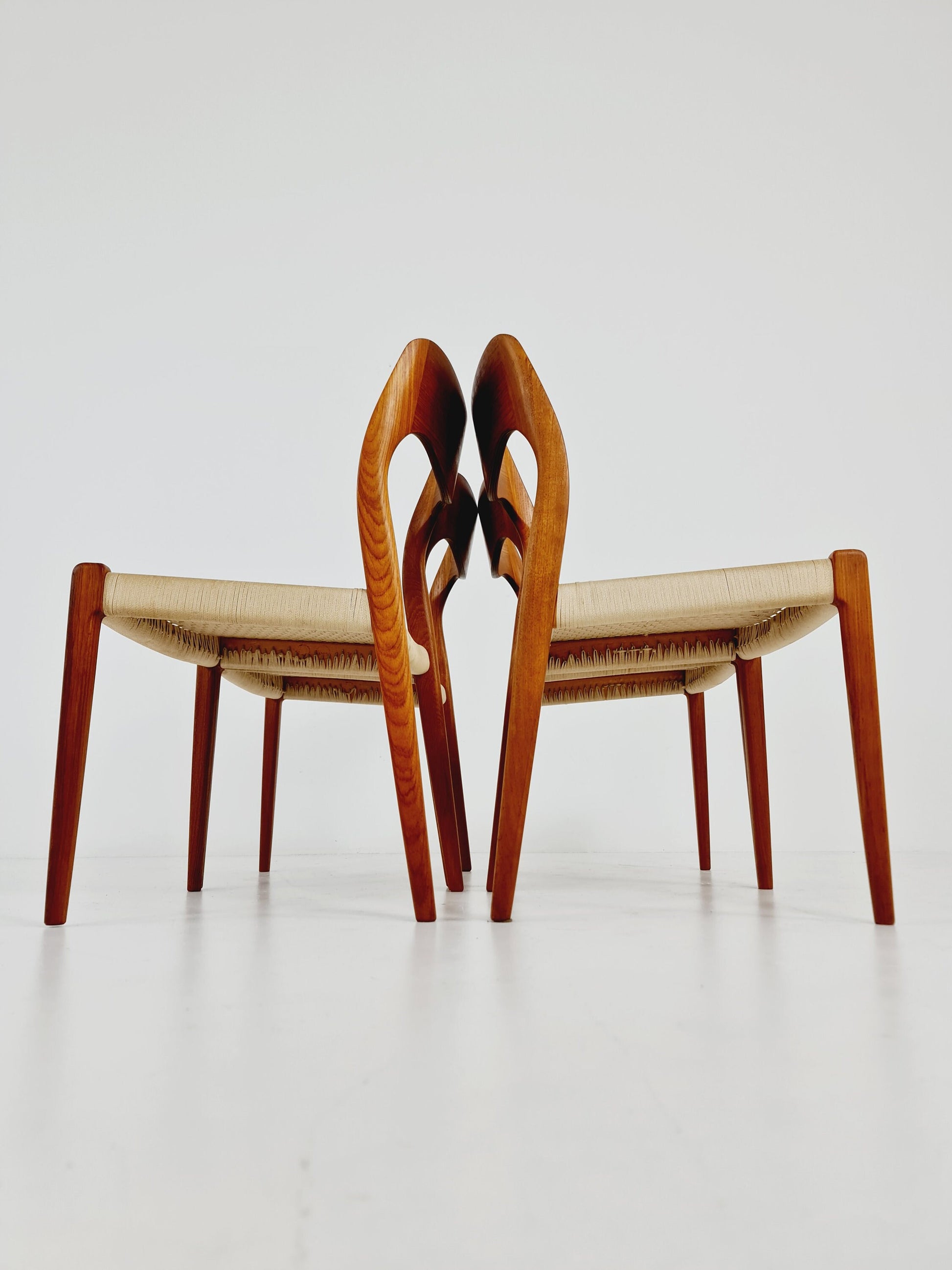 MidCentury Danish Teak Dining Chairs Niels O.Moller, modell 71, 1960s, set of 5