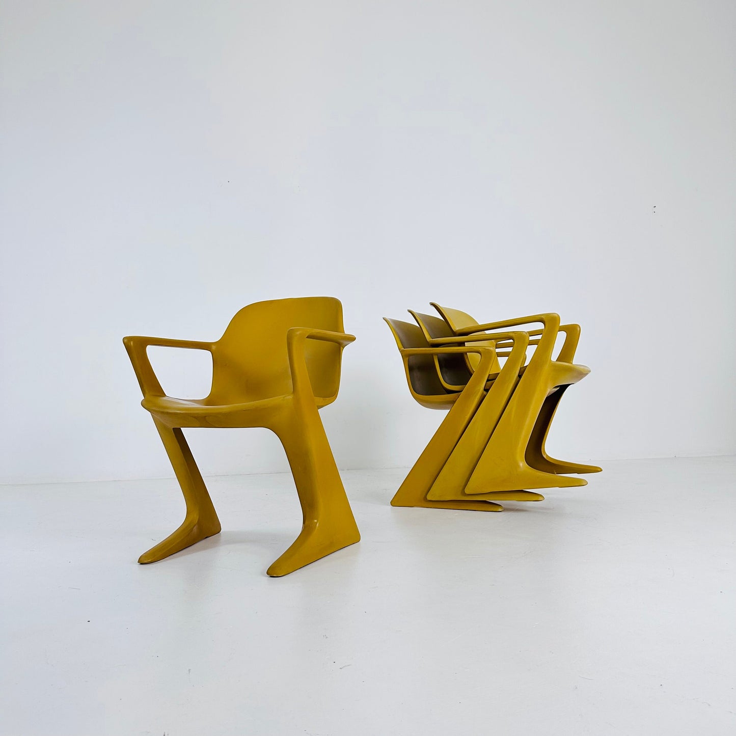 Set of 4 Kangoroo vintage Z Chairs by Ernst Moeckl - 1960s