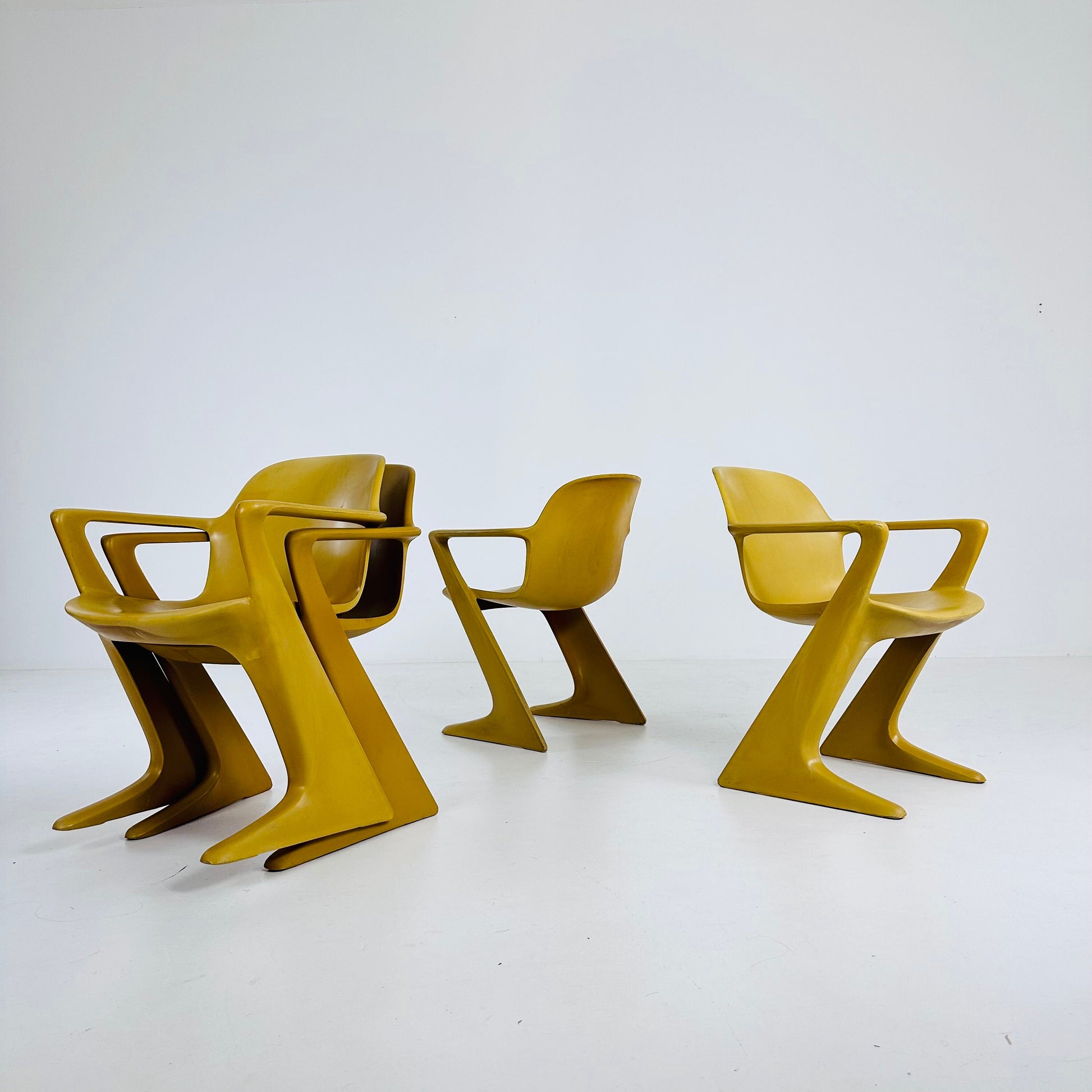 Set of 4 Kangoroo vintage Z Chairs by Ernst Moeckl - 1960s