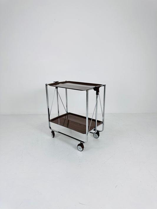 Foldable mid century tea cart Serving Trolley, 1960s