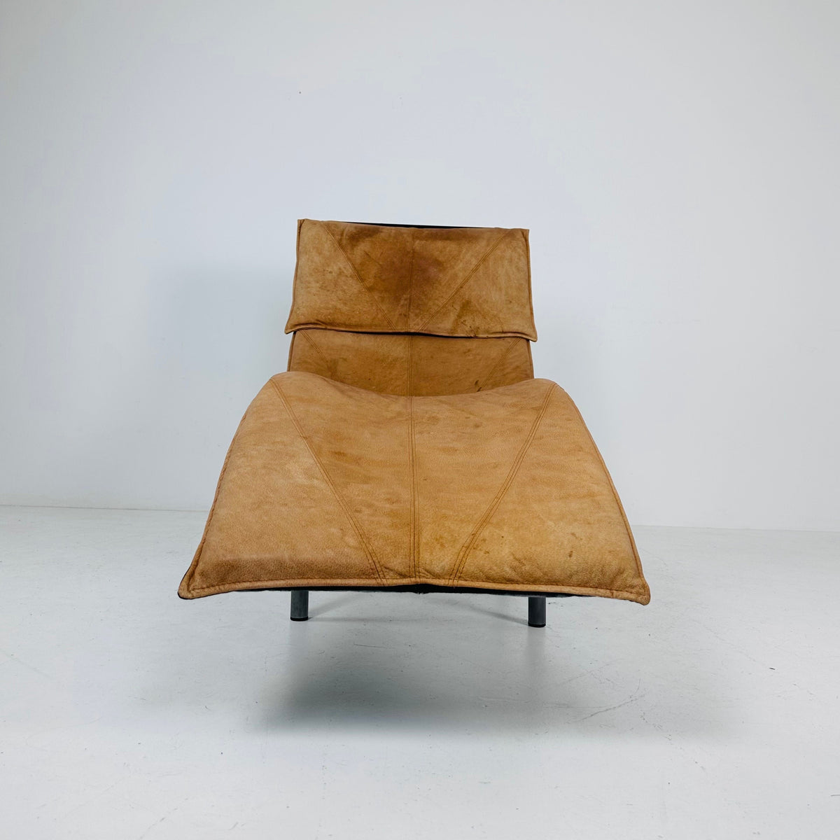 Mid century scandinavian Skye lounge chair by Tord BJORKLUND for Ikea in cognac leather 1970s