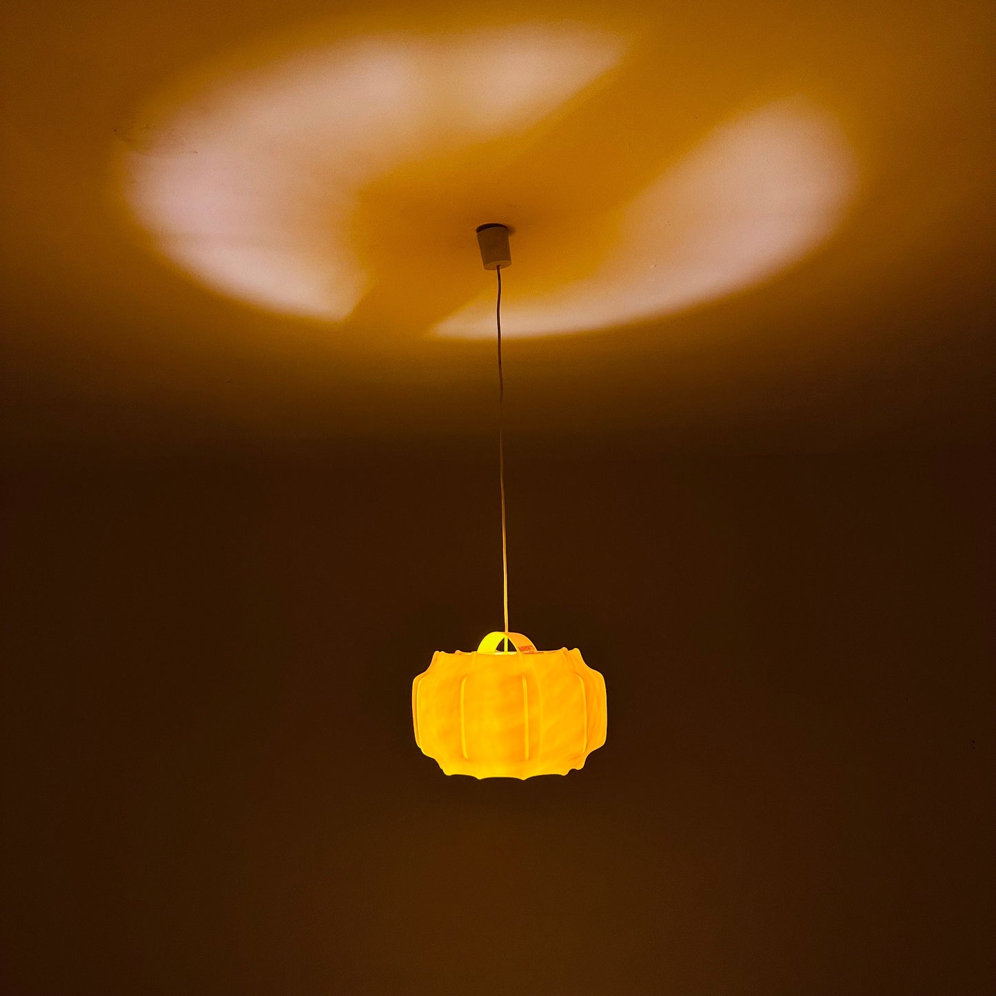 Mid century Space-age pendant lamp by Ilka Plast German 1970