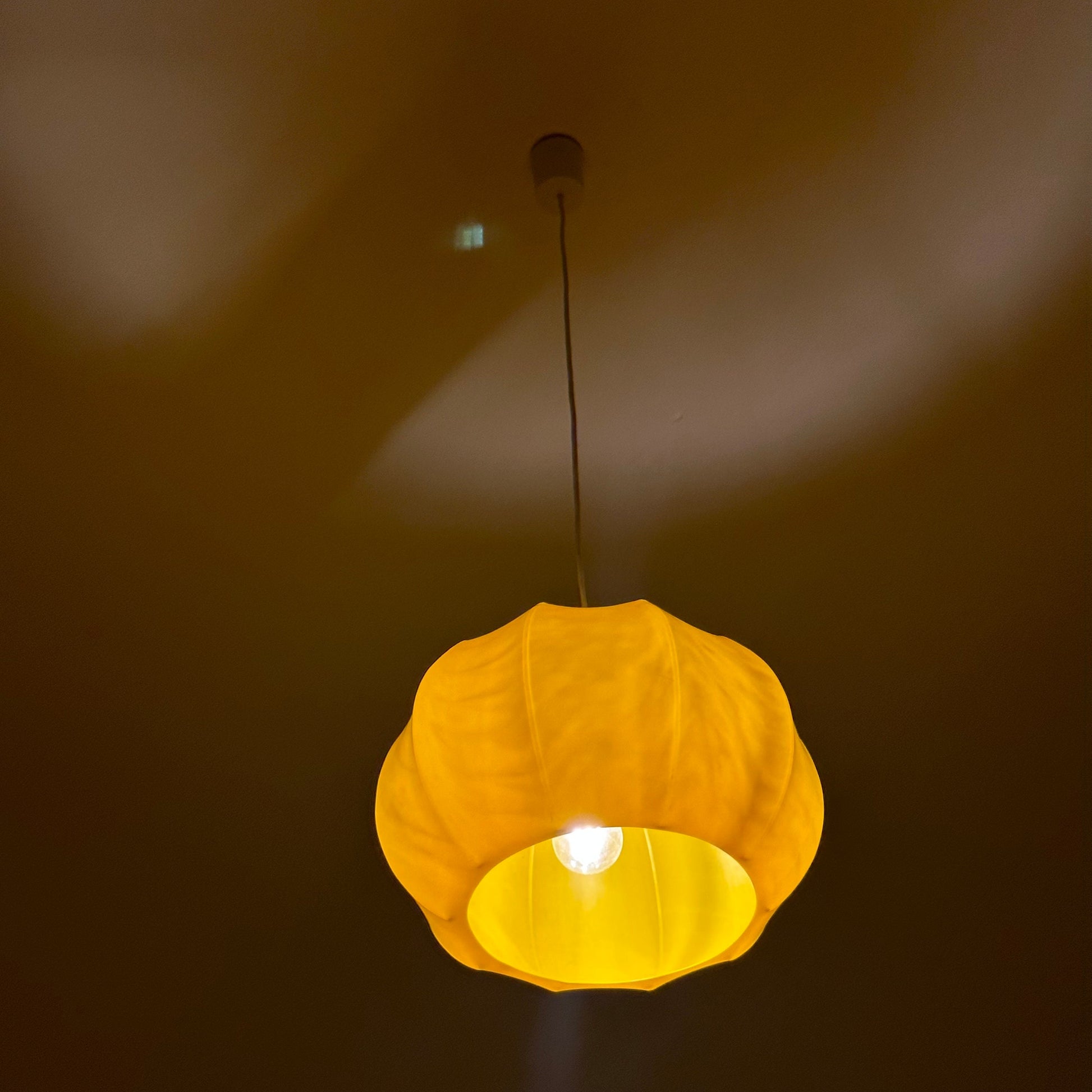 Mid century Space-age pendant lamp by Ilka Plast German 1970