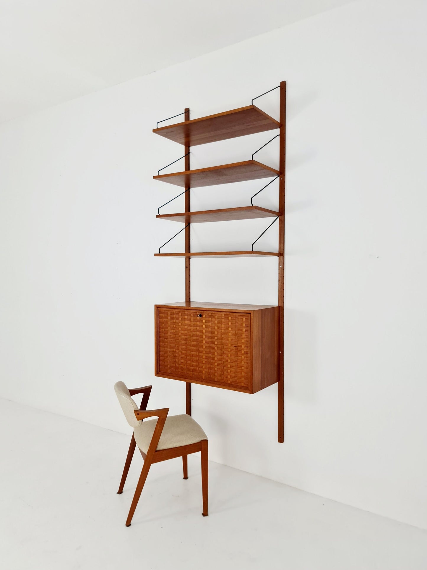 Mid century Single Danish Teak Wall Unit by Poul Cadovius for Cado, Denmark, 1960s