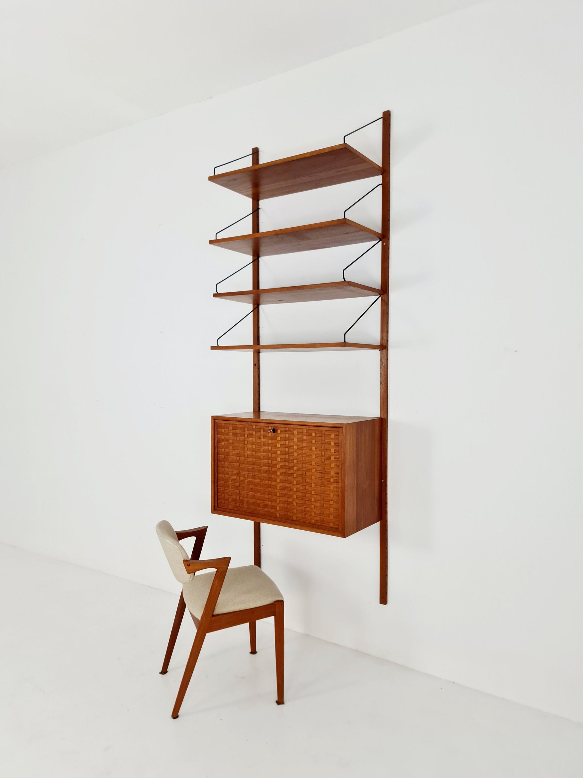 Mid century Single Danish Teak Wall Unit by Poul Cadovius for Cado, Denmark, 1960s