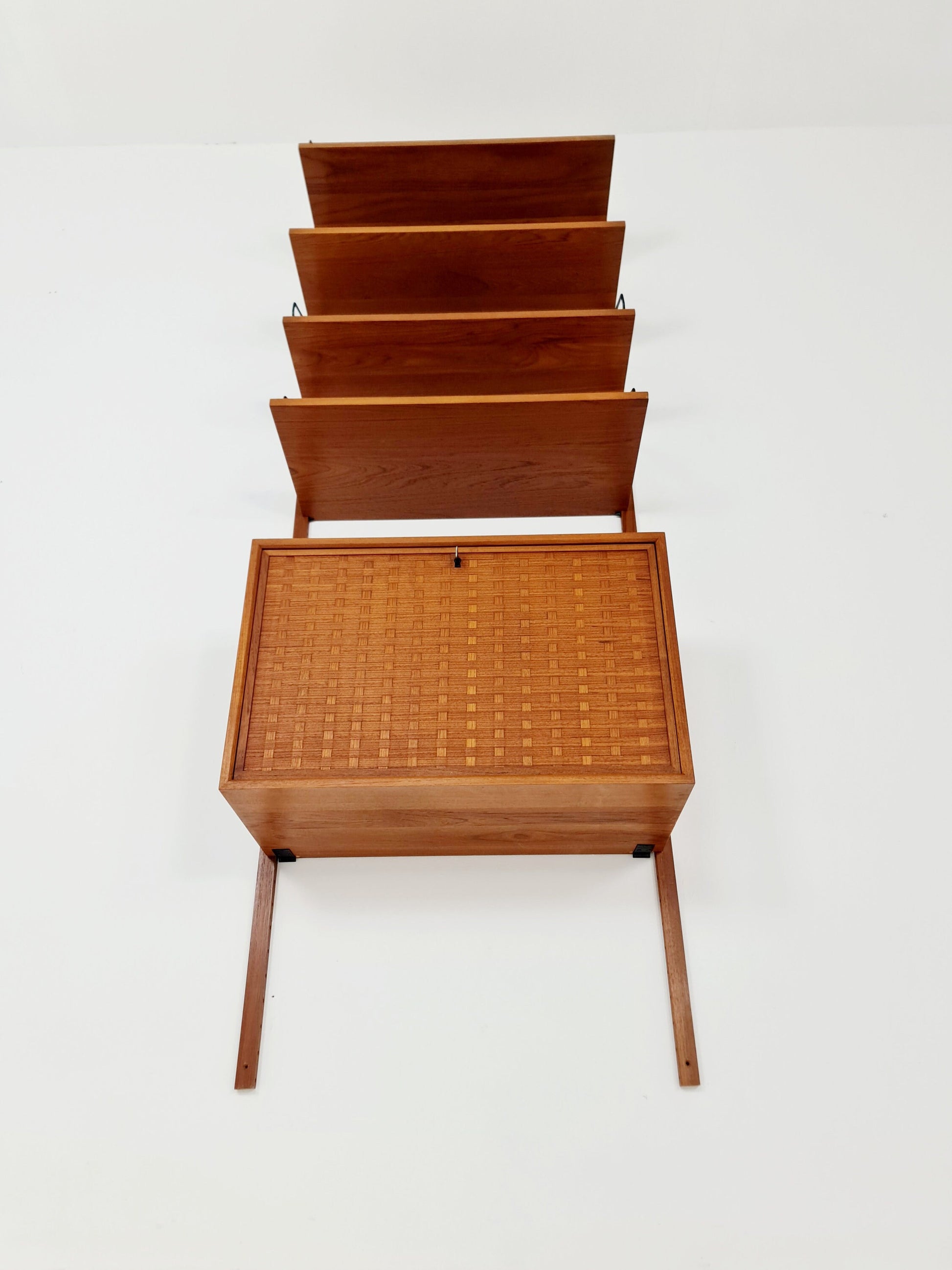 Mid century Single Danish Teak Wall Unit by Poul Cadovius for Cado, Denmark, 1960s