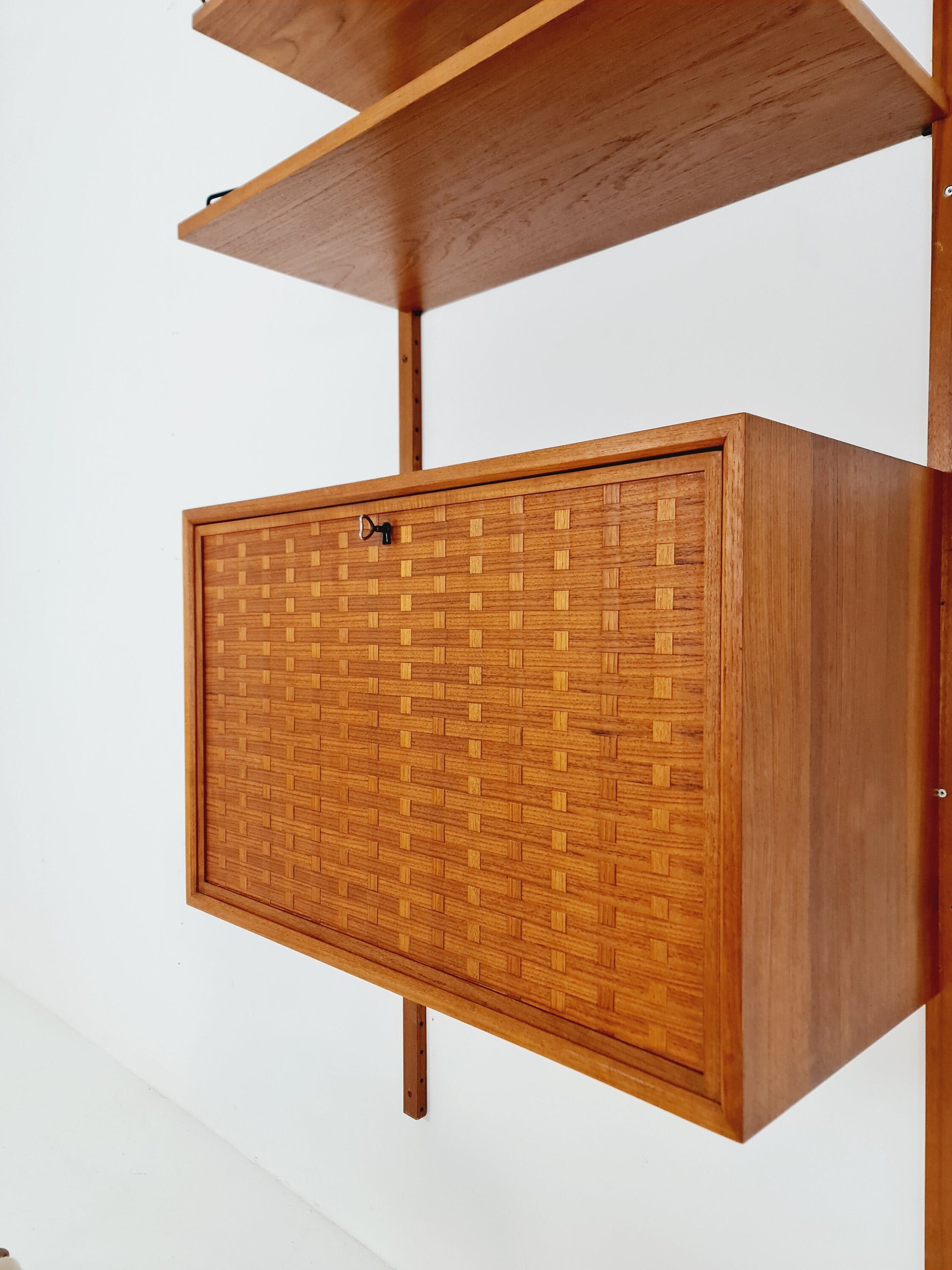 Mid century Single Danish Teak Wall Unit by Poul Cadovius for Cado, Denmark, 1960s