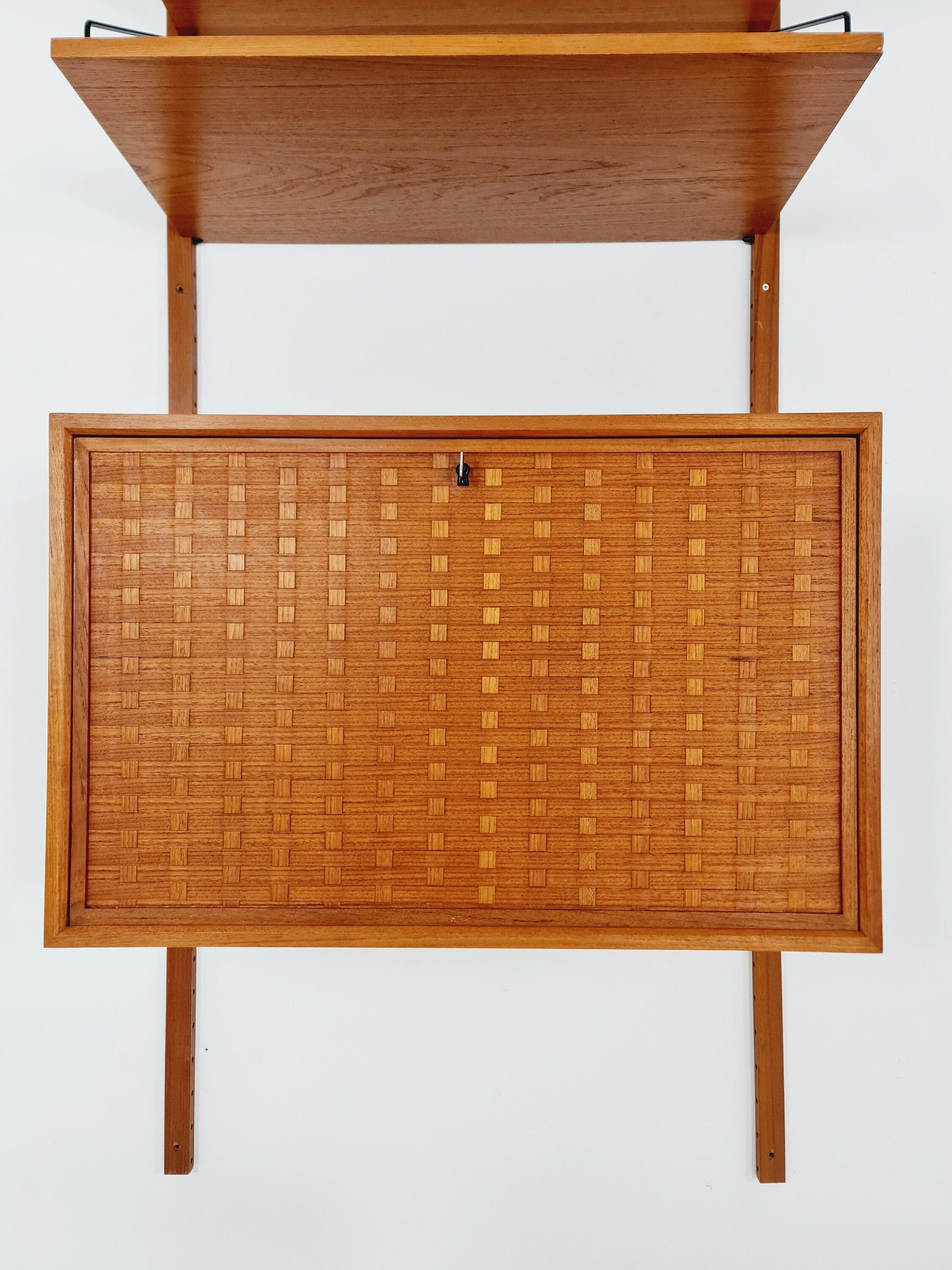 Mid century Single Danish Teak Wall Unit by Poul Cadovius for Cado, Denmark, 1960s