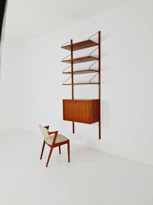 Mid century Single Danish Teak Wall Unit by Poul Cadovius for Cado, Denmark, 1960s