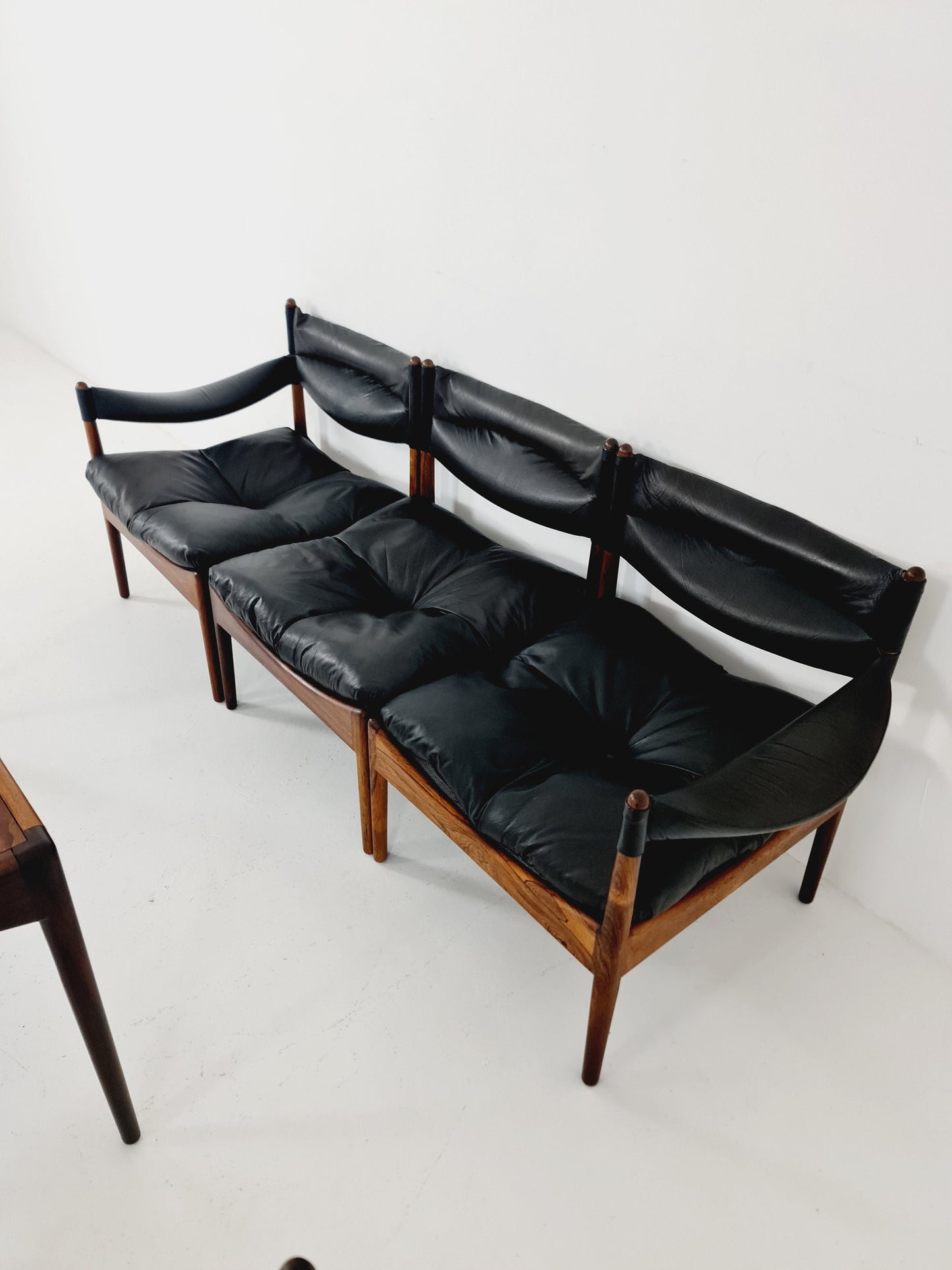 Mid-Century Danish group set with stool by Kristian Vedel “Modus” for Willadsen Møbelfabrik, 1960s