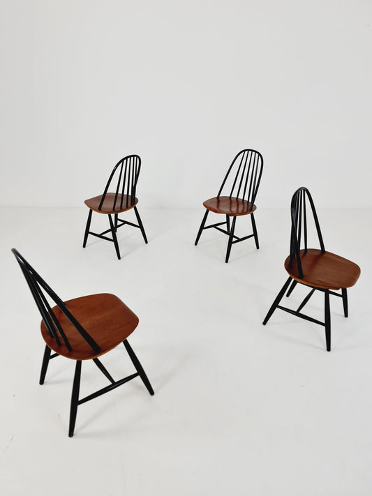 Mid century dinning chair by Ilmari Tapiovaara, Hagafors Sweden, 1960s, set of 4