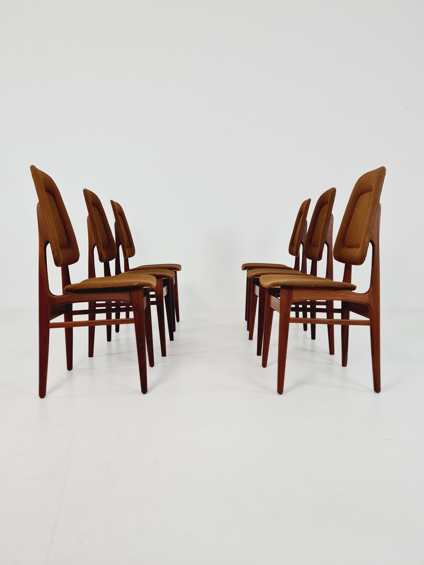 Vintage Teak Norwegian Dining Chairs by Bröderna Sörheim Norway, 1960s, Set of 6
