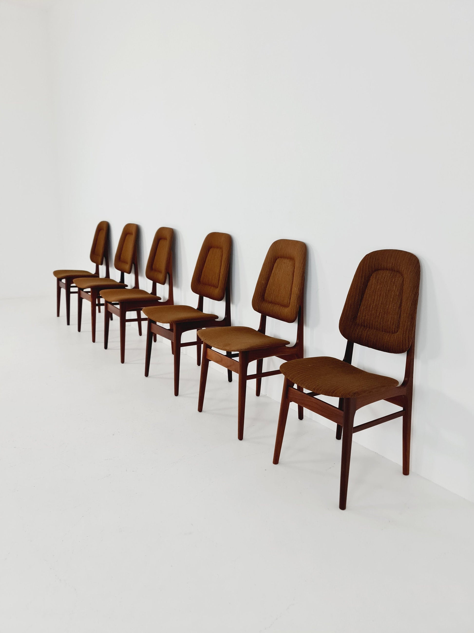 Vintage Teak Norwegian Dining Chairs by Bröderna Sörheim Norway, 1960s, Set of 6