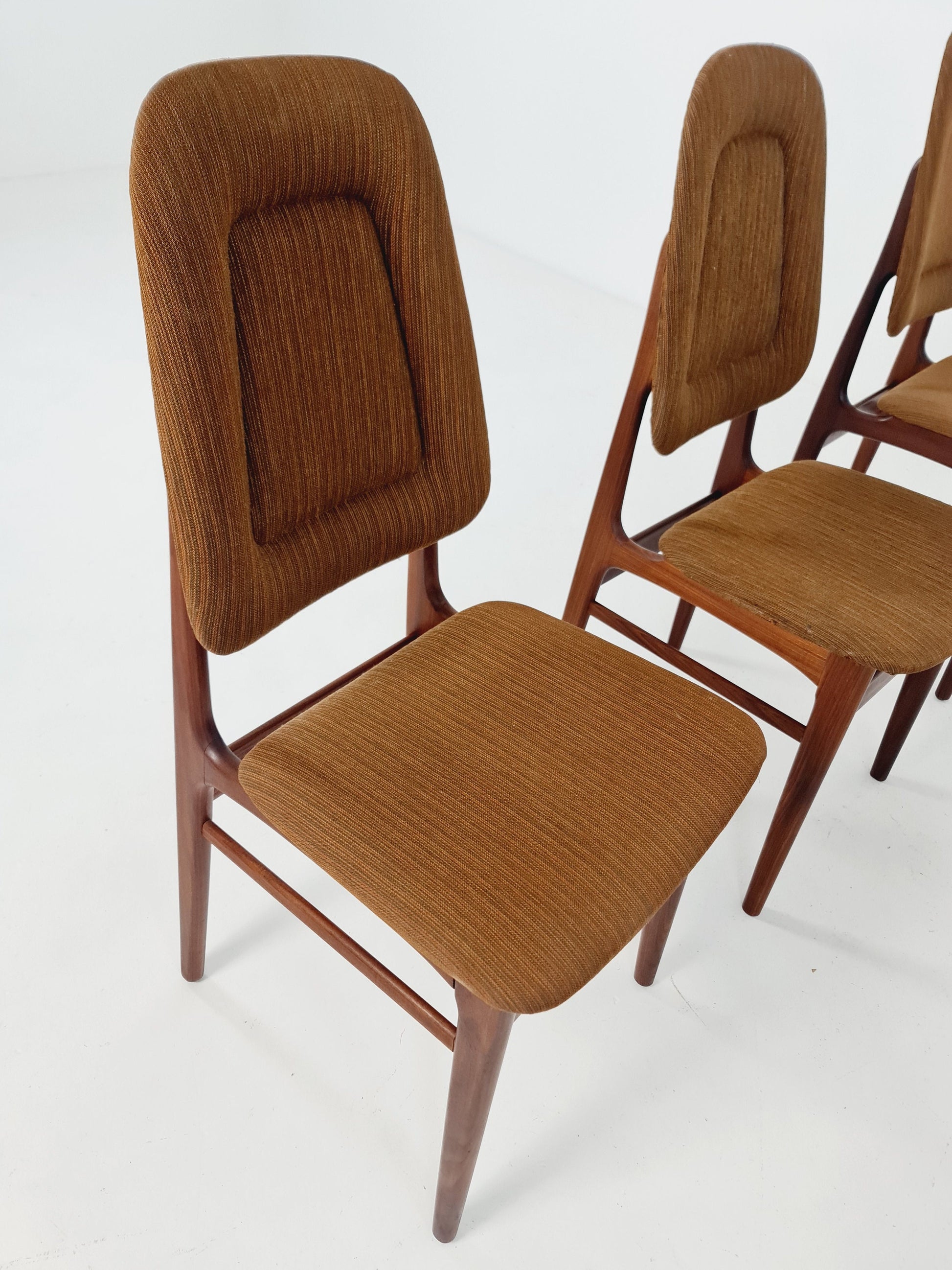 Vintage Teak Norwegian Dining Chairs by Bröderna Sörheim Norway, 1960s, Set of 6