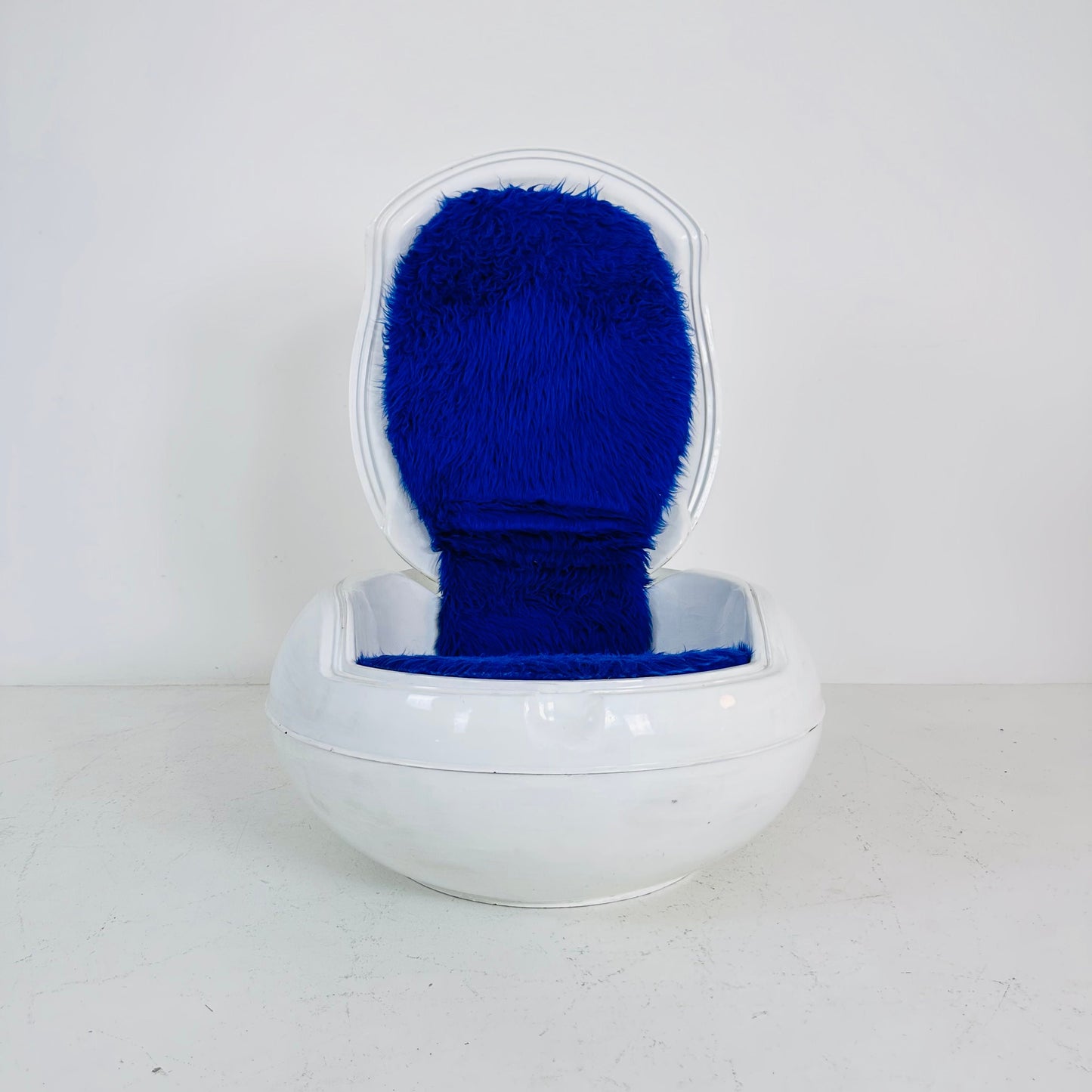 White blue Garden Egg Chair by Peter Ghyczy, 1960s