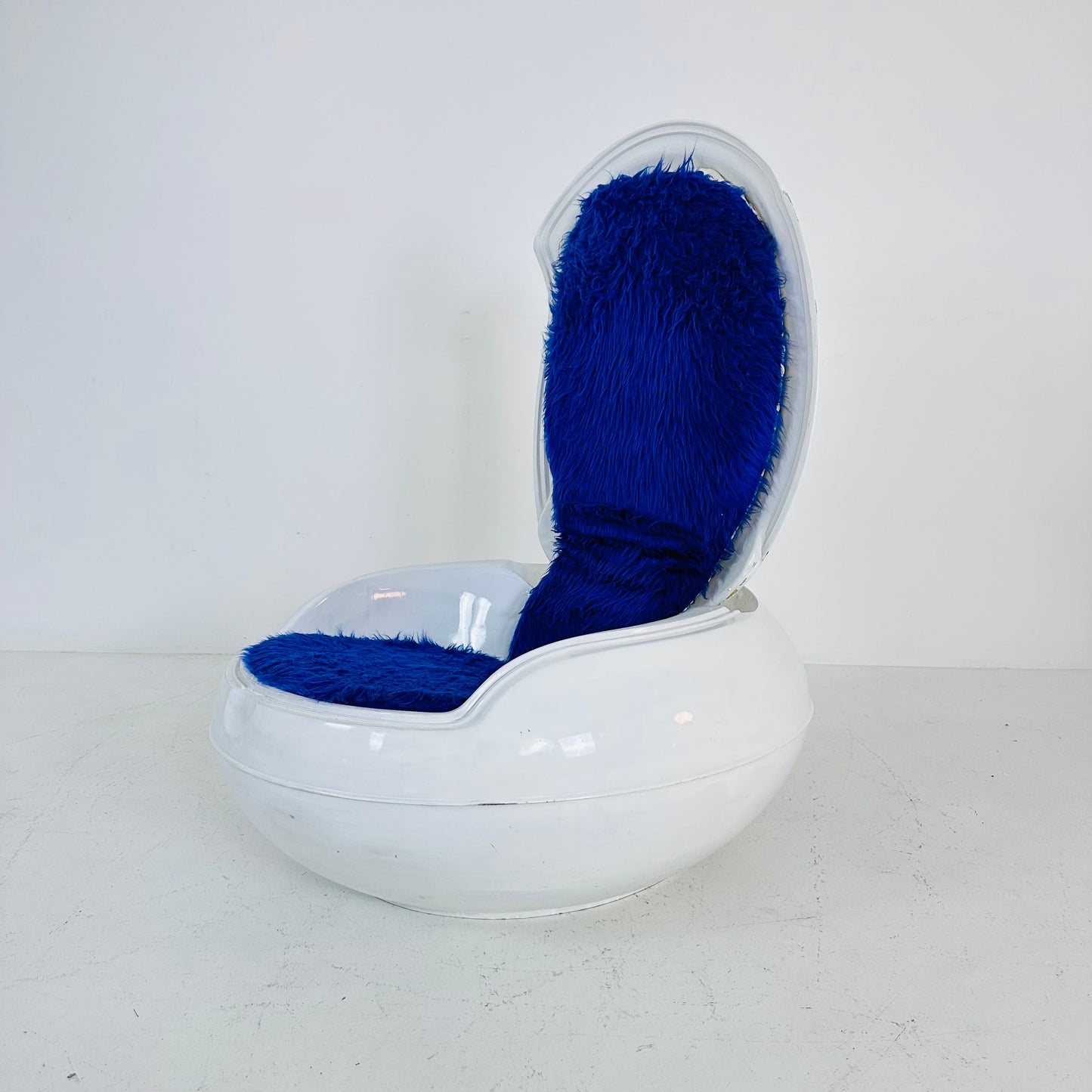 White blue Garden Egg Chair by Peter Ghyczy, 1960s