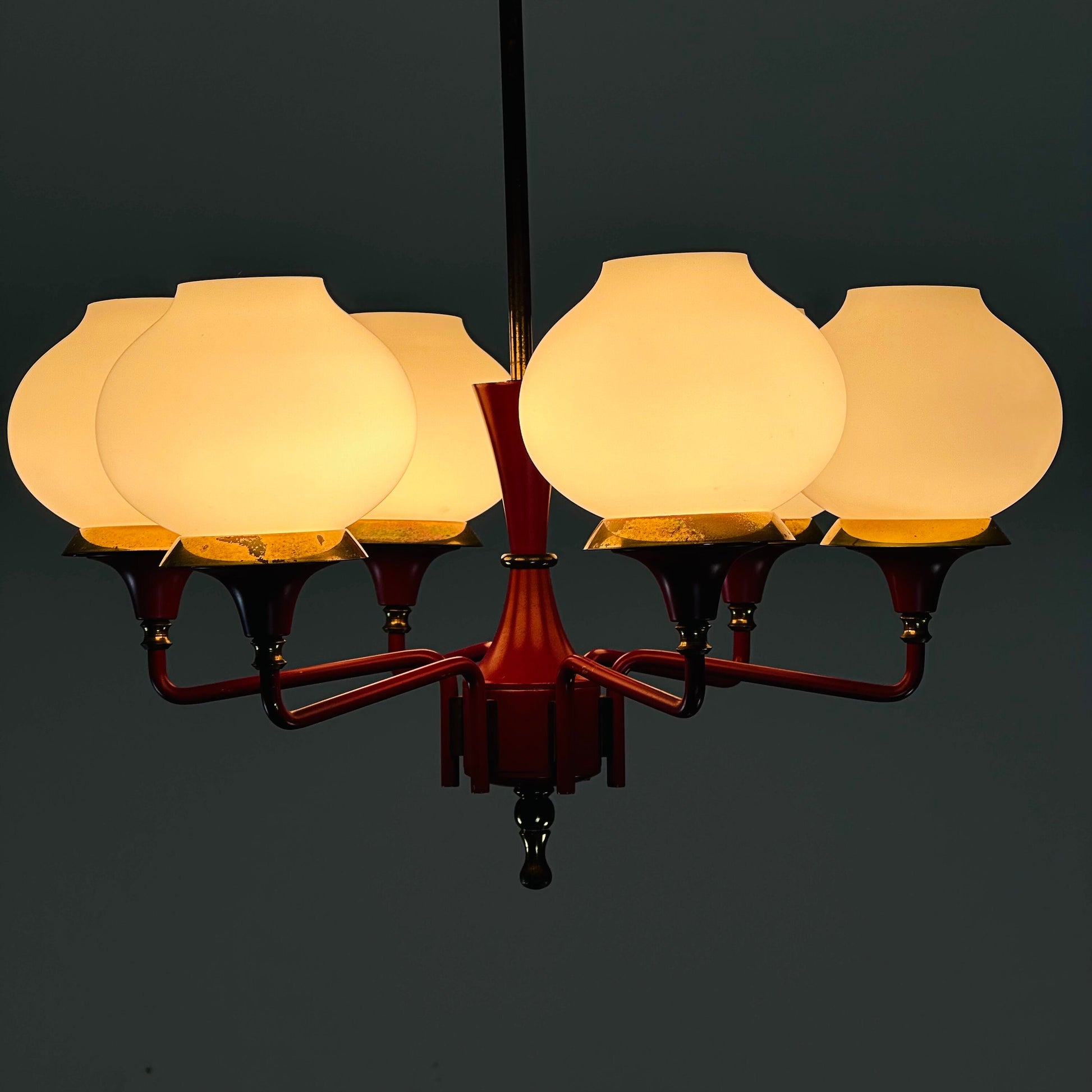 Mid-Century Modern Tulipan Pendant Lamp from Kaiser, 1950s