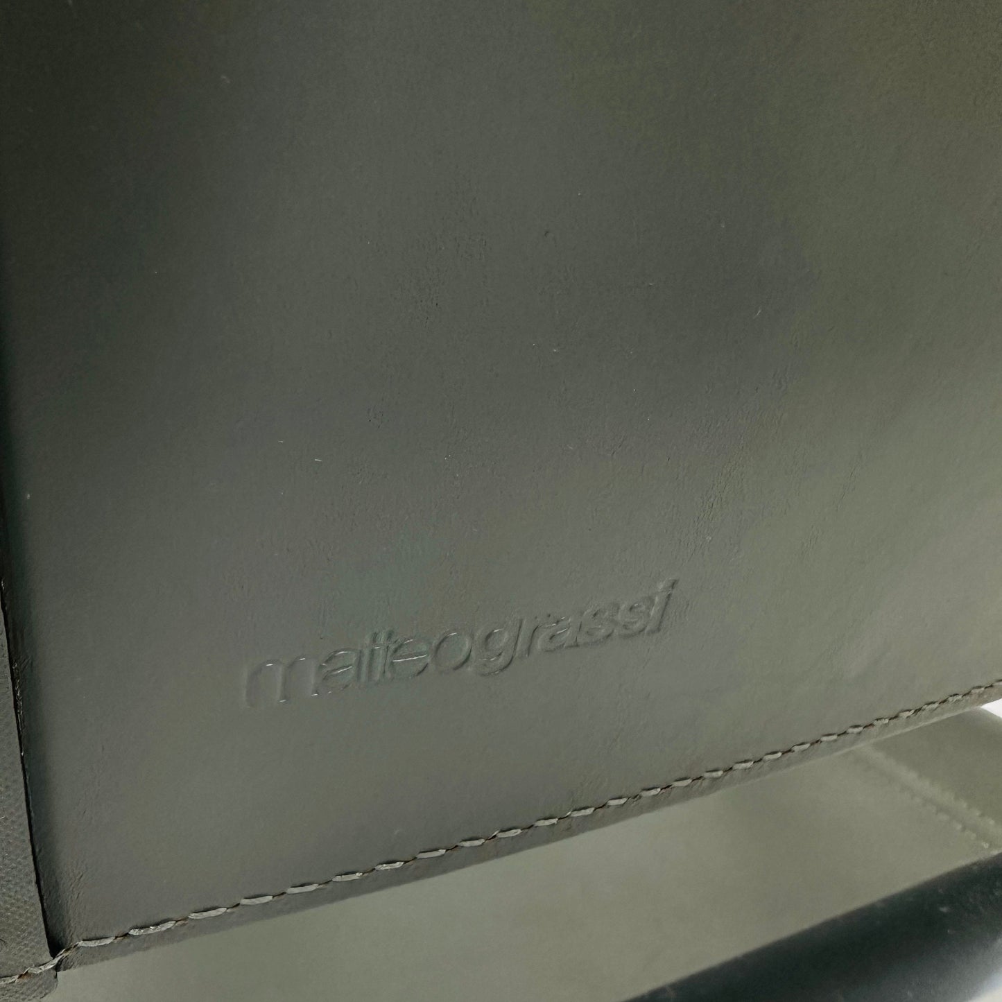 Set of 2 vintage Matteo Grassi Mg5 leather cantilevered chairs by Mart Stam italy 1980s