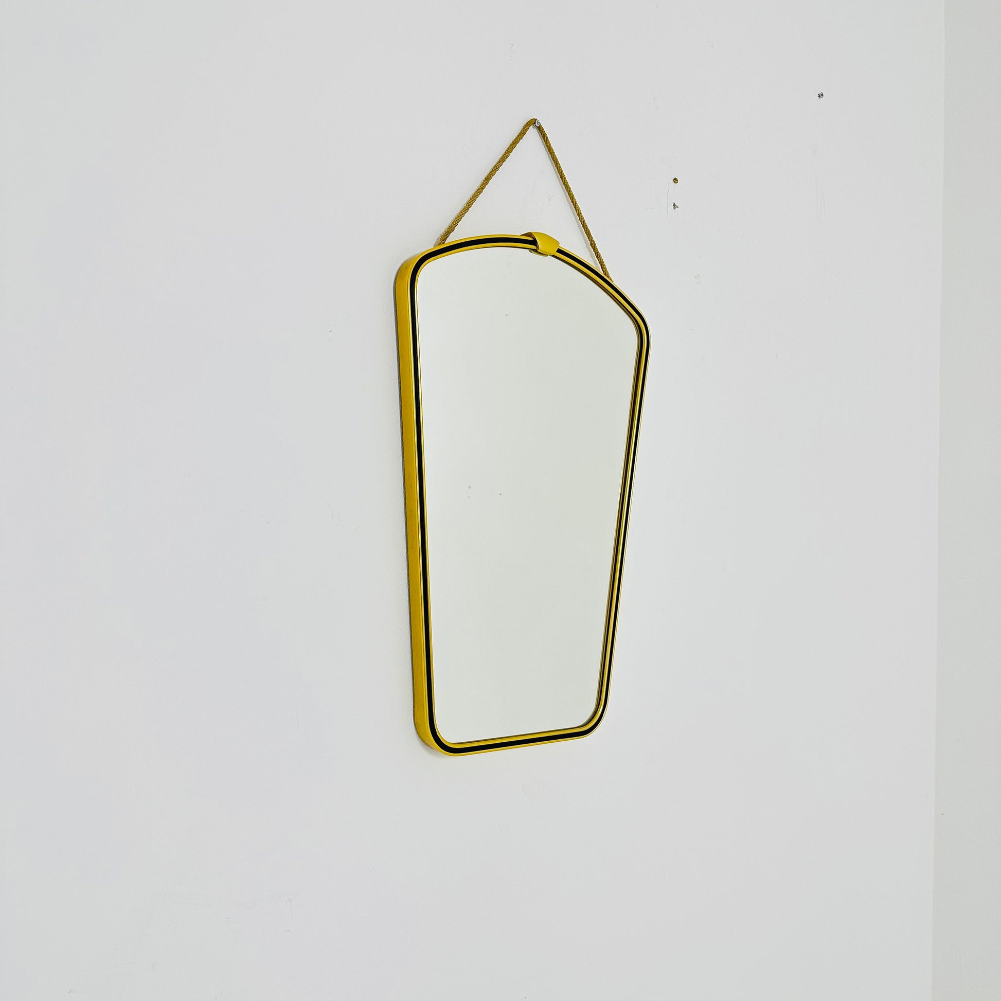 Mid century Original beautiful brass wall mirror. 1960s