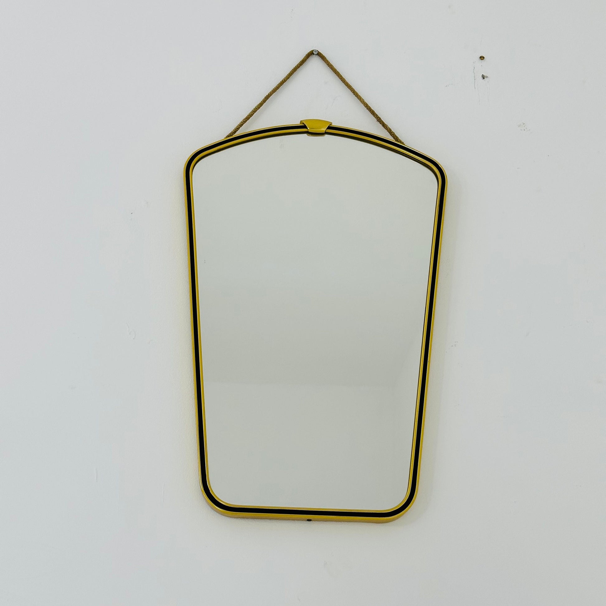 Mid century Original beautiful brass wall mirror. 1960s