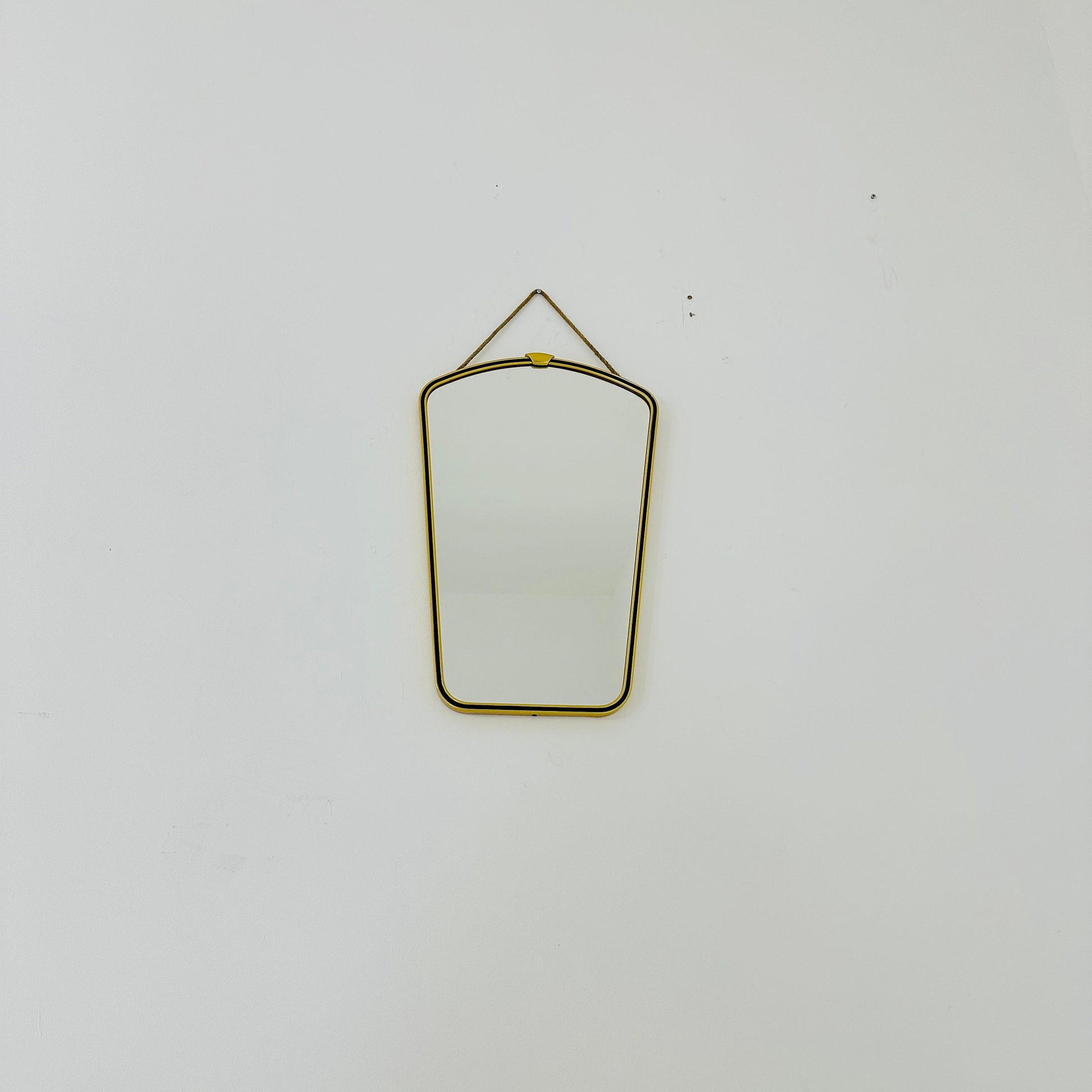 Mid century Original beautiful brass wall mirror. 1960s