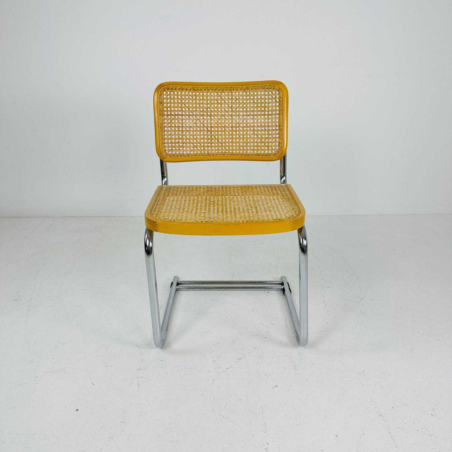 Mid century B32 Cesca Chair designed by Marcel Breuer, 1970s Italy