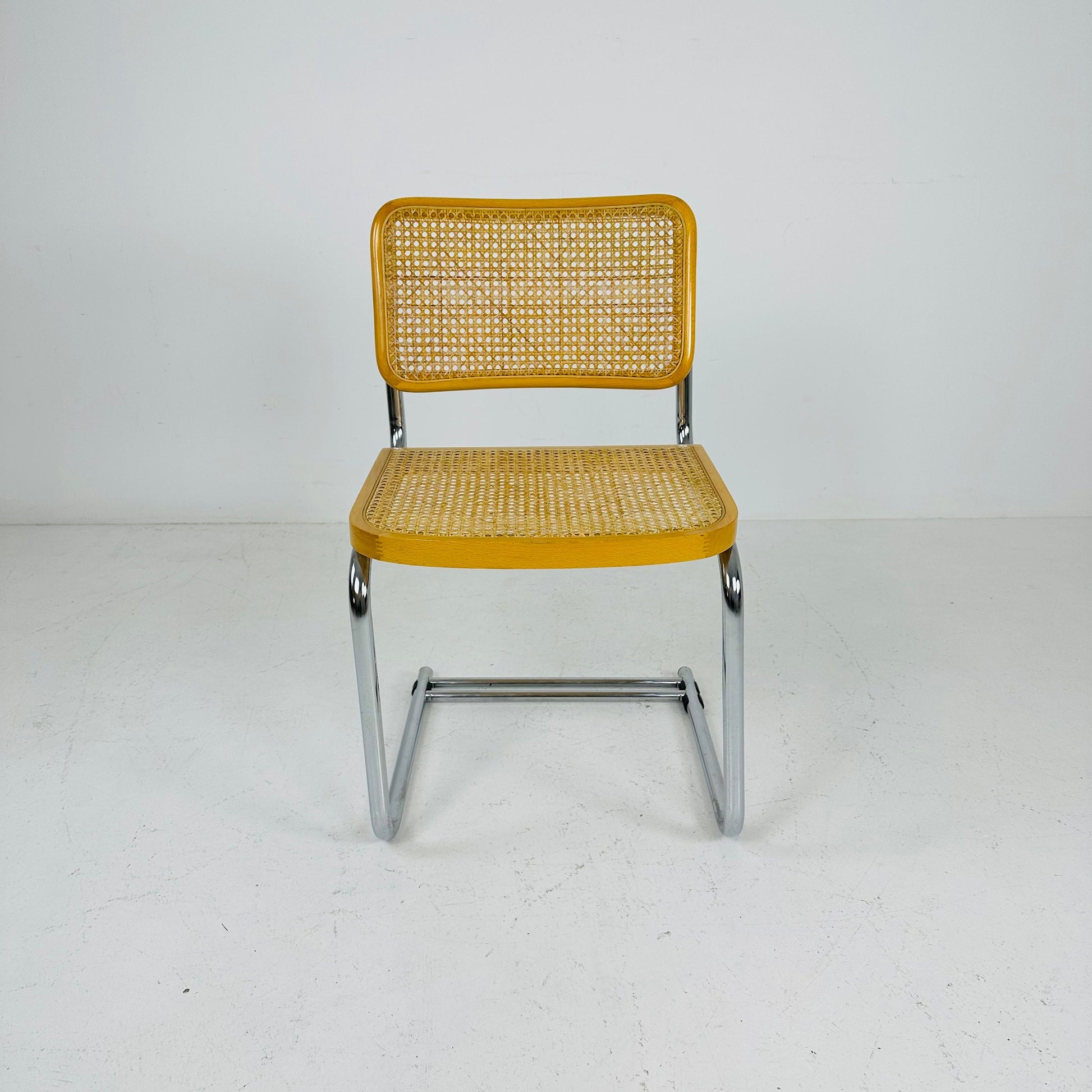 Mid century B32 Cesca Chair designed by Marcel Breuer, 1970s Italy
