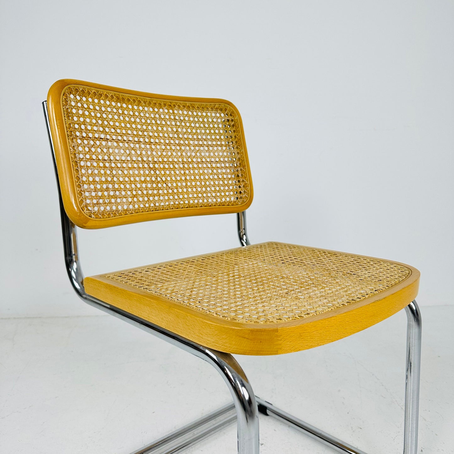 Mid century B32 Cesca Chair designed by Marcel Breuer, 1970s Italy