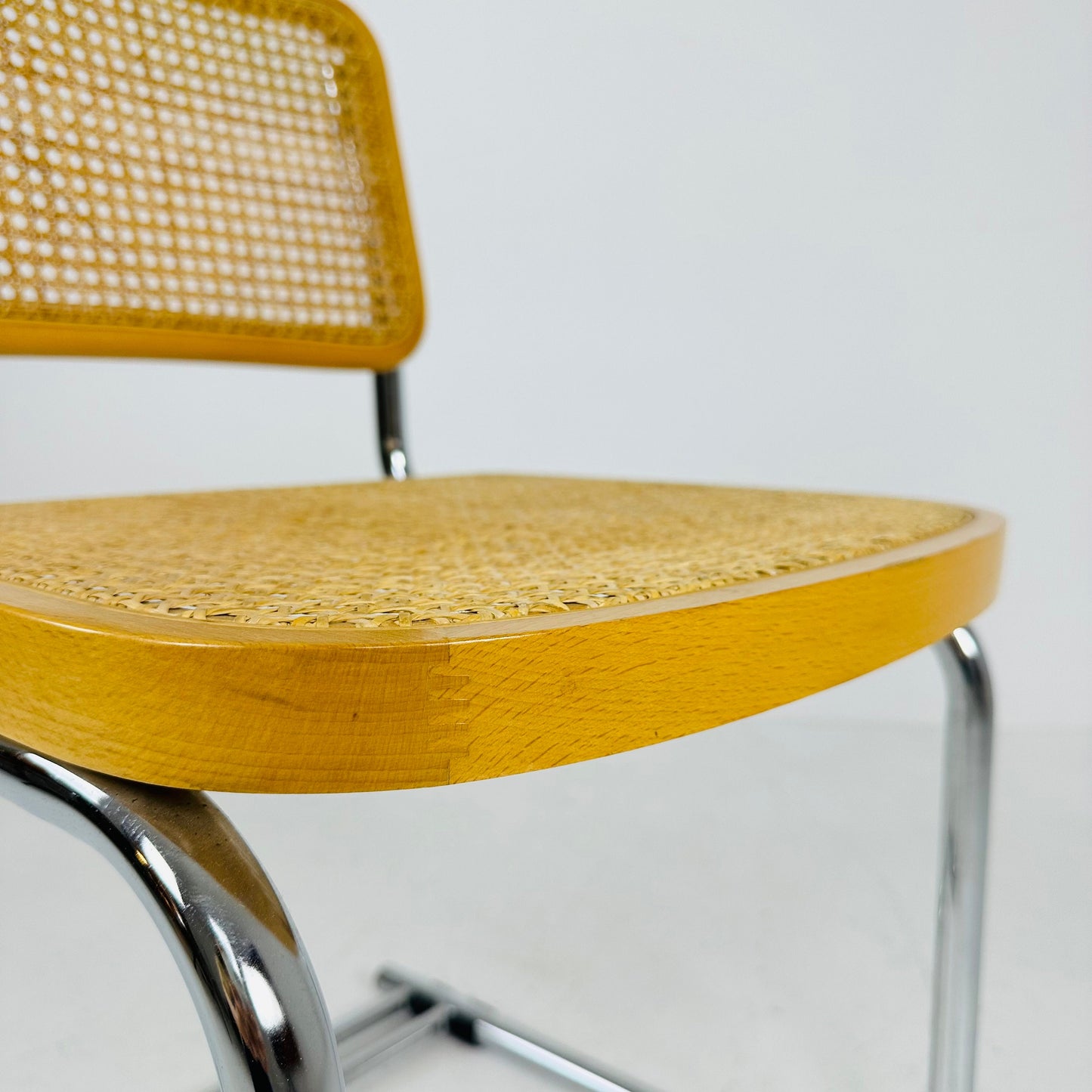 Mid century B32 Cesca Chair designed by Marcel Breuer, 1970s Italy