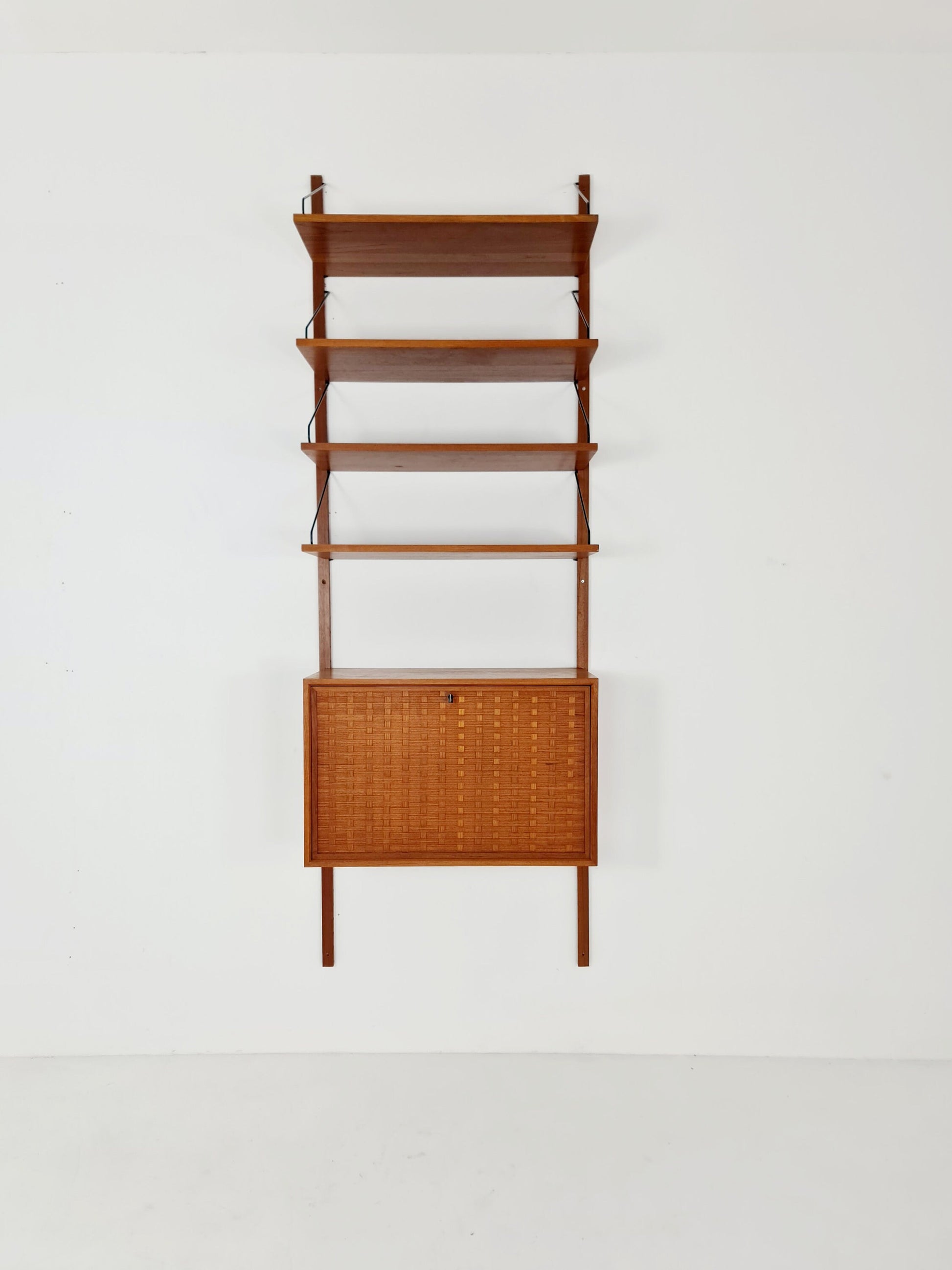 Mid century Single Danish Teak Wall Unit by Poul Cadovius for Cado, Denmark, 1960s