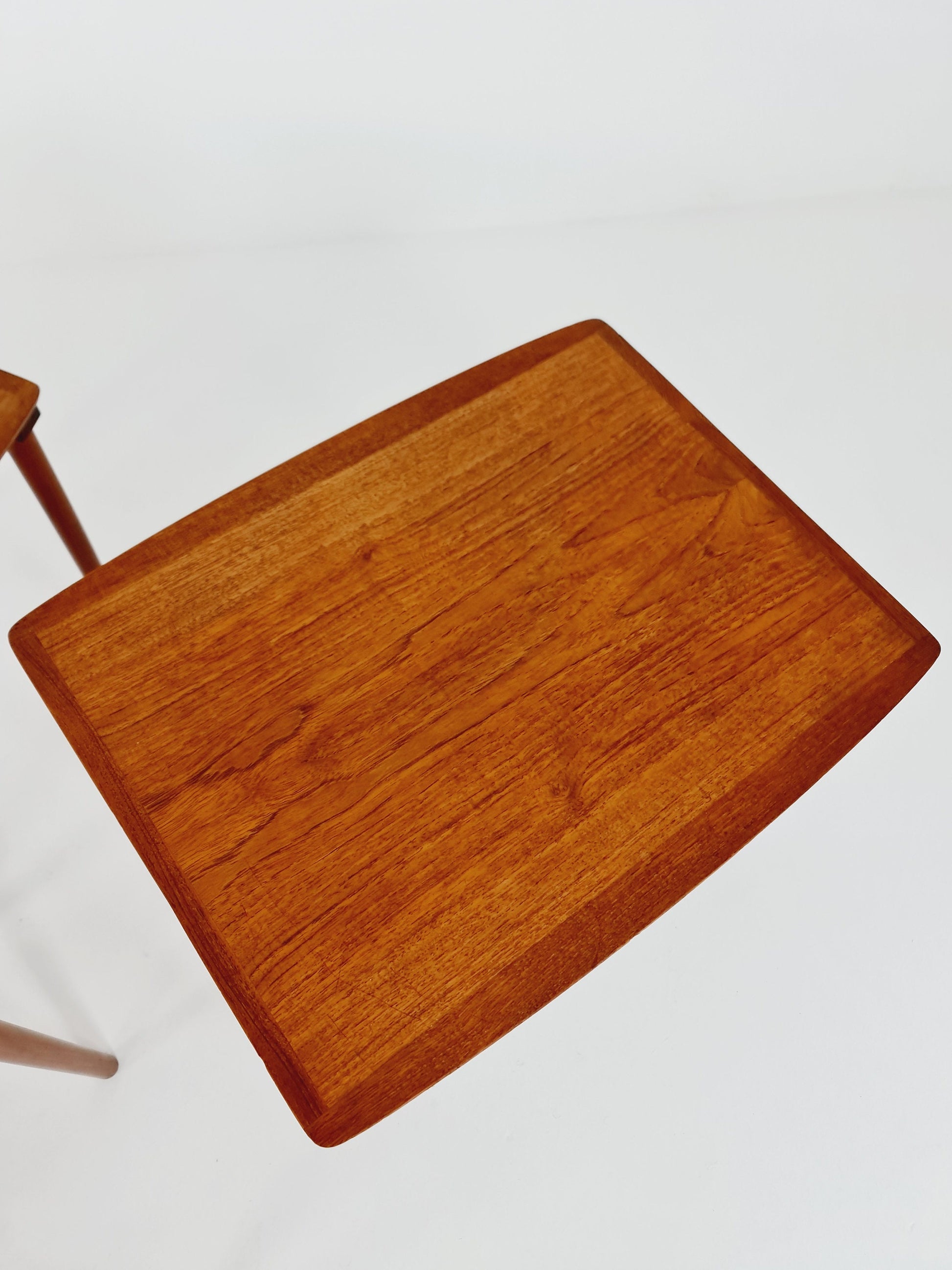 Midcentury danish Teak nesting tables/ side tables by Poul Jensen for selig, 1960s