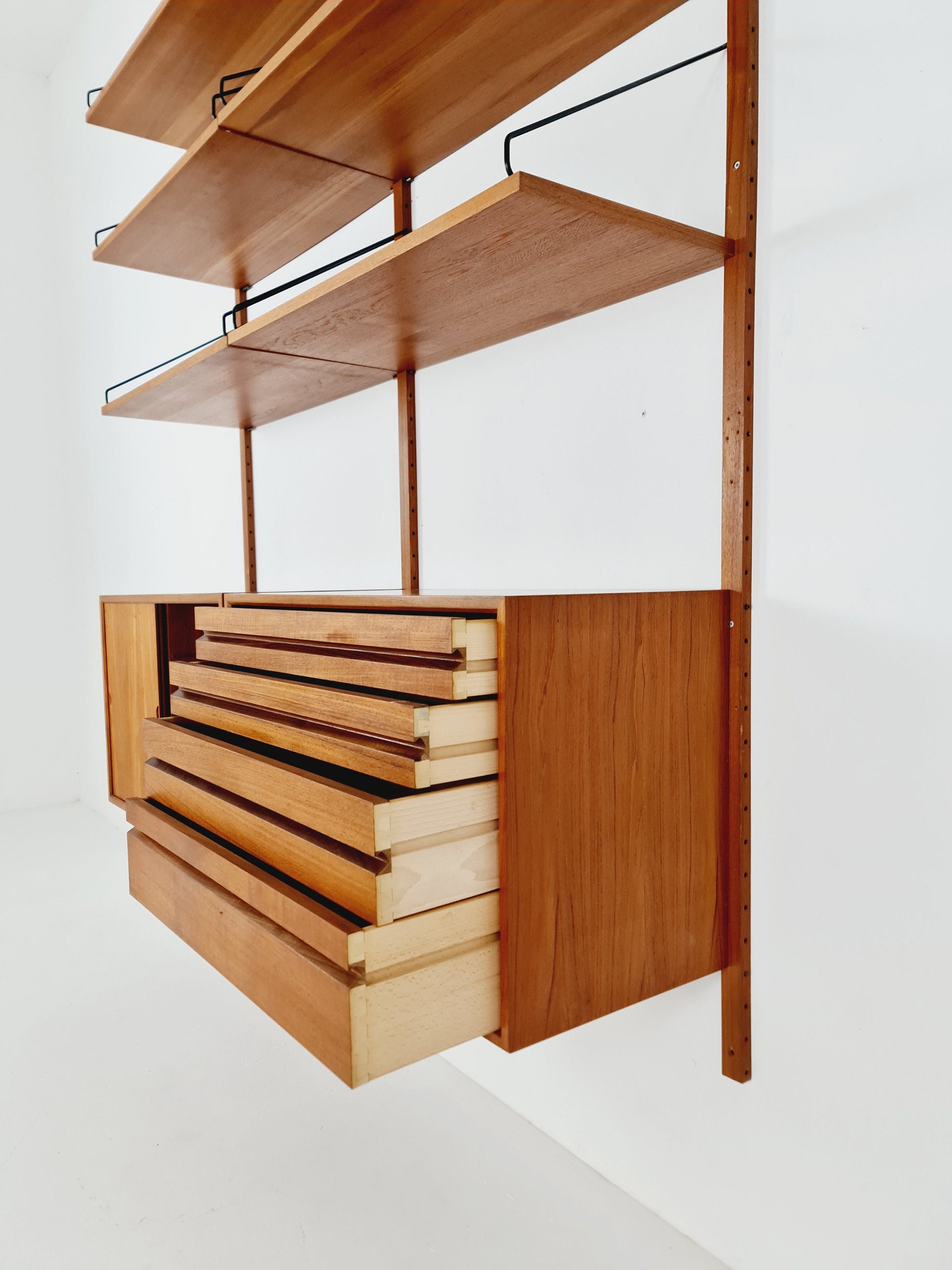 Mid century Danish Teak Wall Unit by Poul Cadovius for Cado, Denmark, 1960s