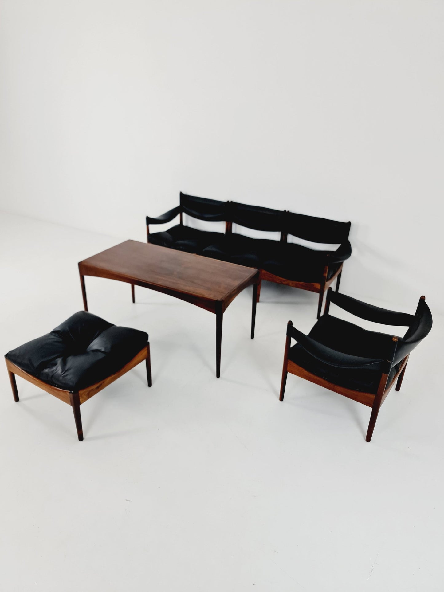 Mid-Century Danish group set with stool by Kristian Vedel “Modus” for Willadsen Møbelfabrik, 1960s
