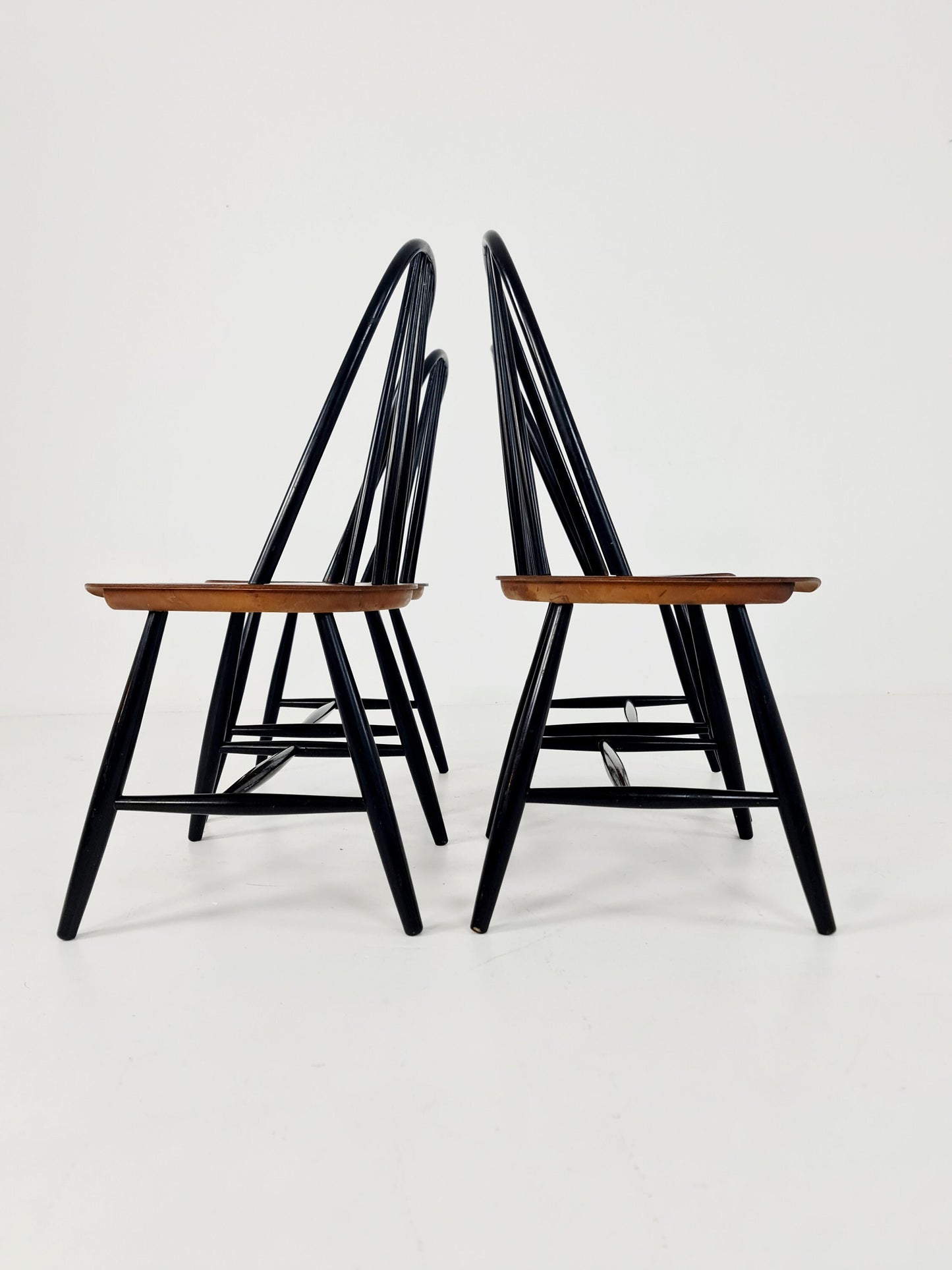 Mid century dinning chair by Ilmari Tapiovaara, Hagafors Sweden, 1960s, set of 4