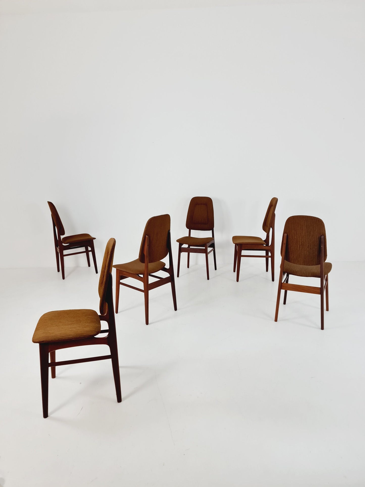 Vintage Teak Norwegian Dining Chairs by Bröderna Sörheim Norway, 1960s, Set of 6