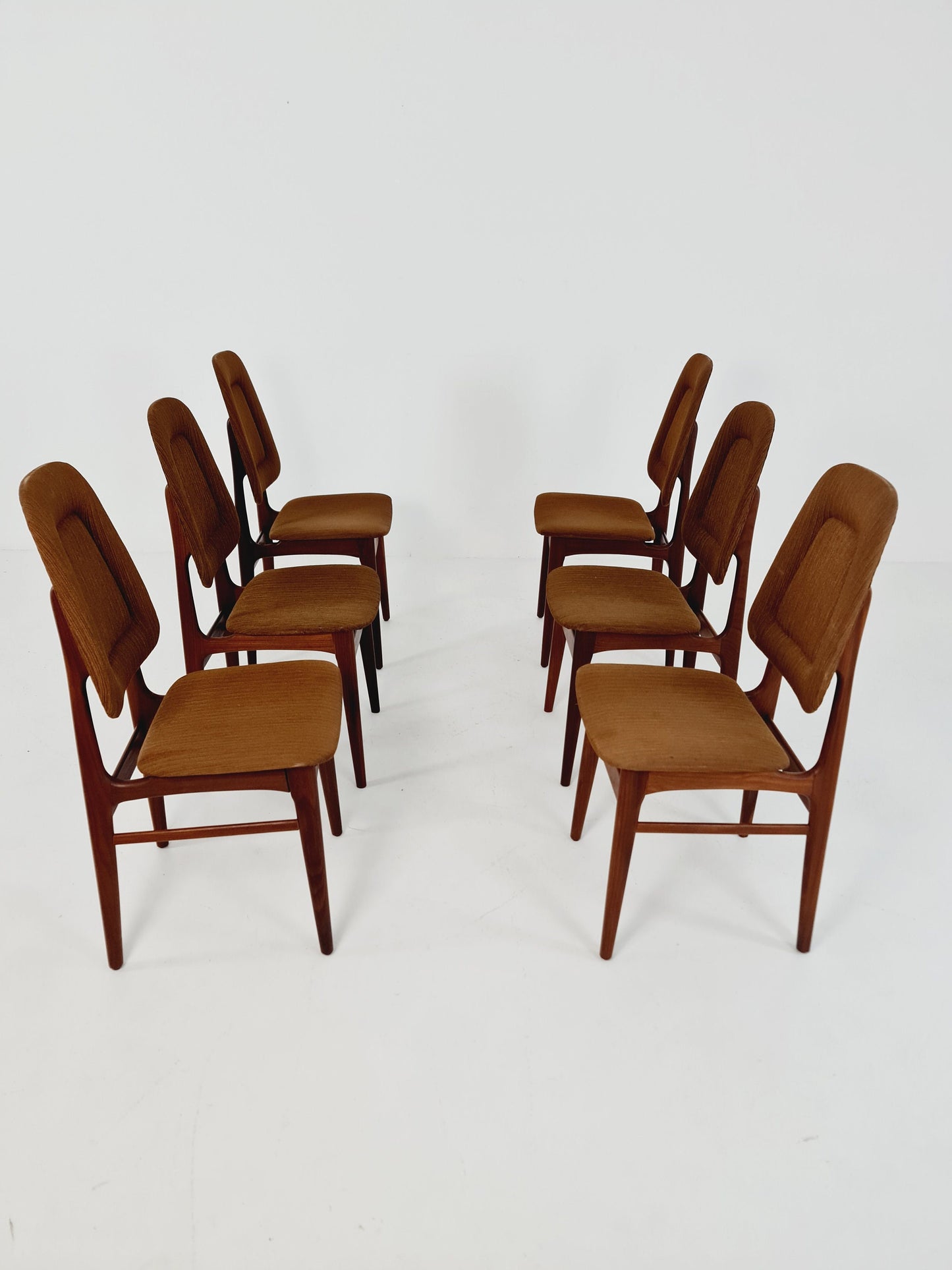Vintage Teak Norwegian Dining Chairs by Bröderna Sörheim Norway, 1960s, Set of 6