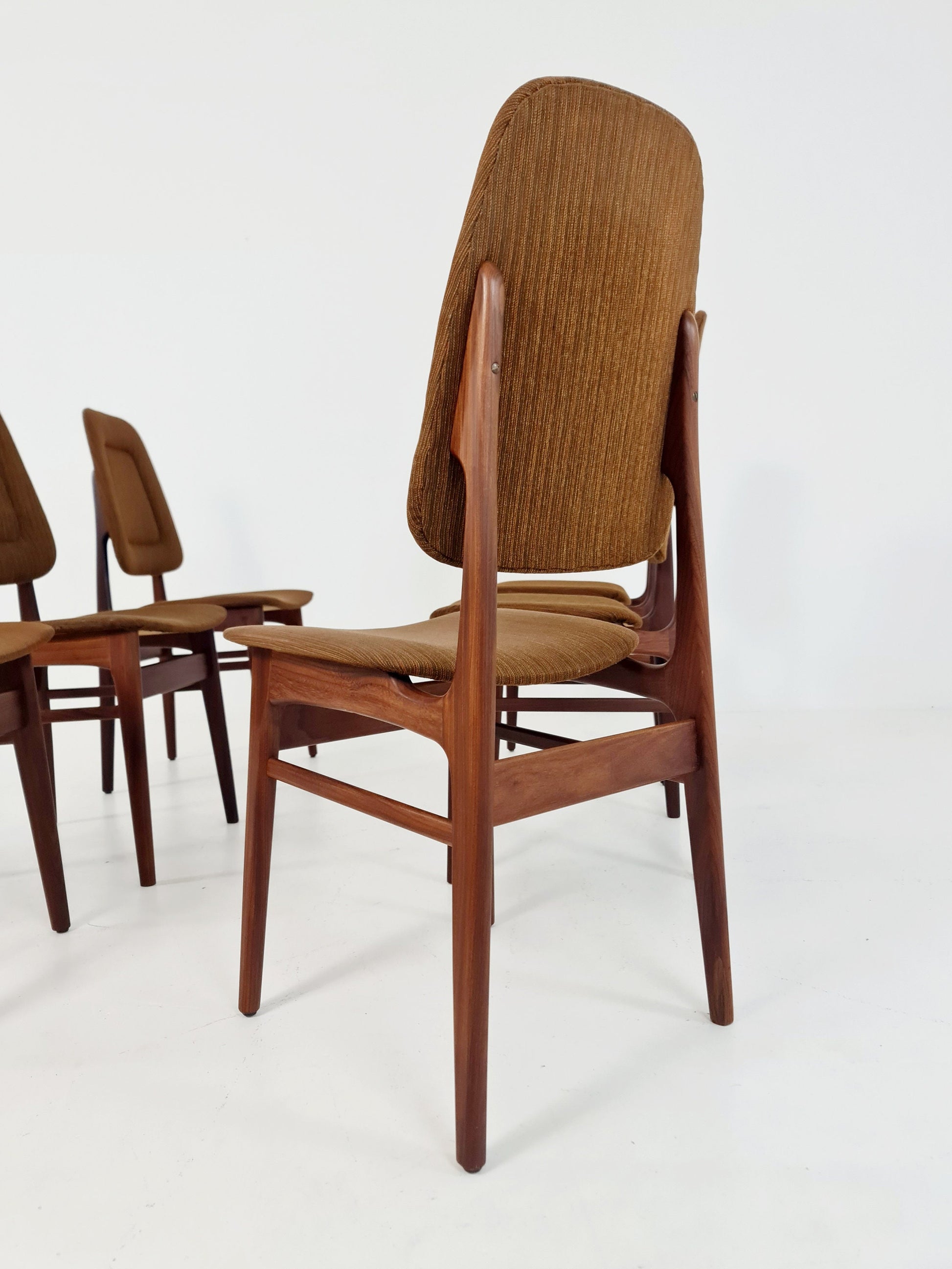 Vintage Teak Norwegian Dining Chairs by Bröderna Sörheim Norway, 1960s, Set of 6