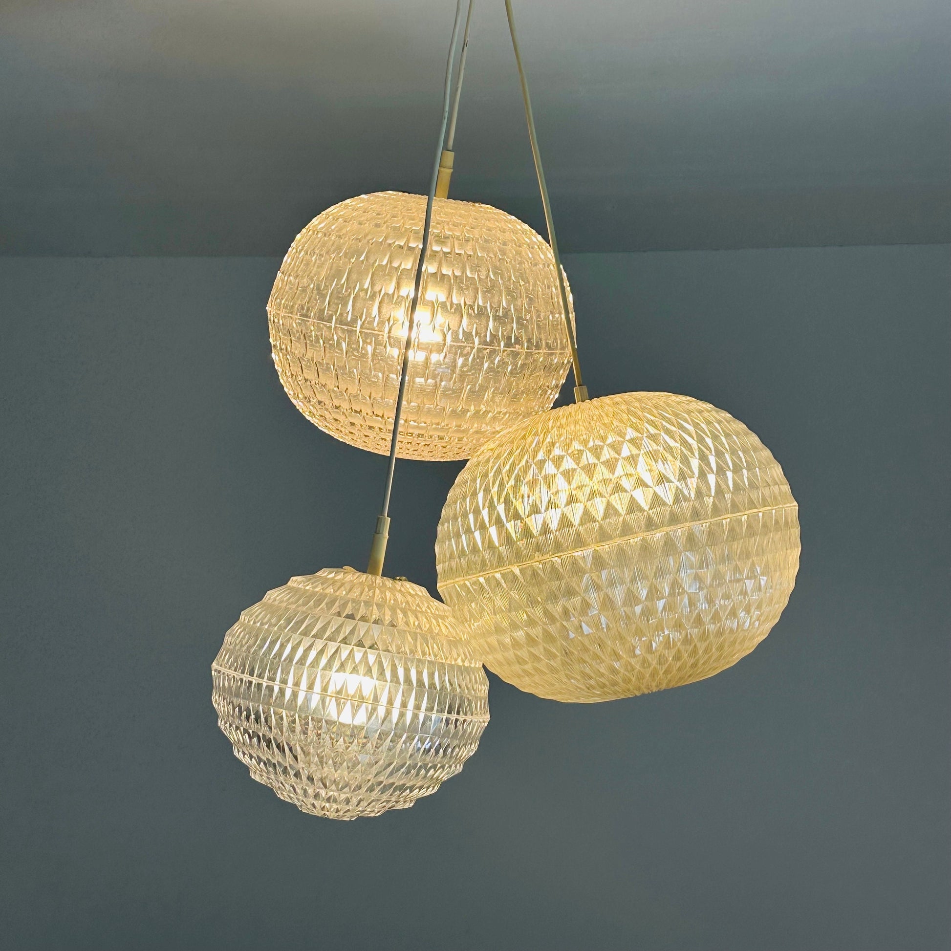 Mid century Spaceage Buggling Diamond lamp by Aloys Gangkofner for Erco, 1970s