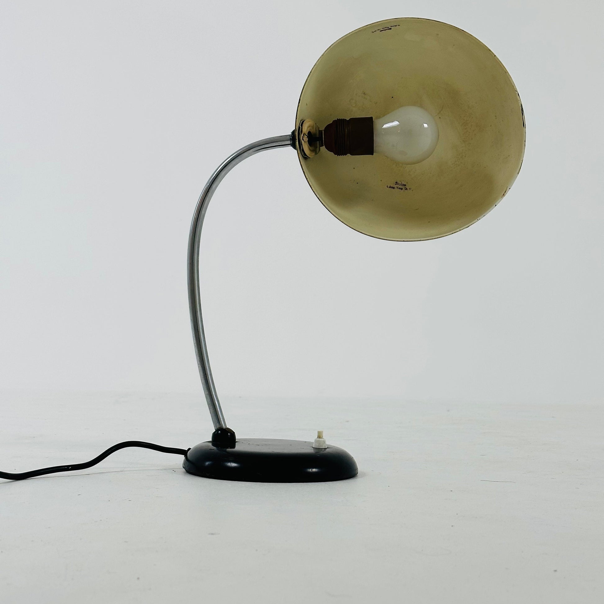 BAUHAUS COSACK Desk Lamp Reading Lamp with Gooseneck 1930.