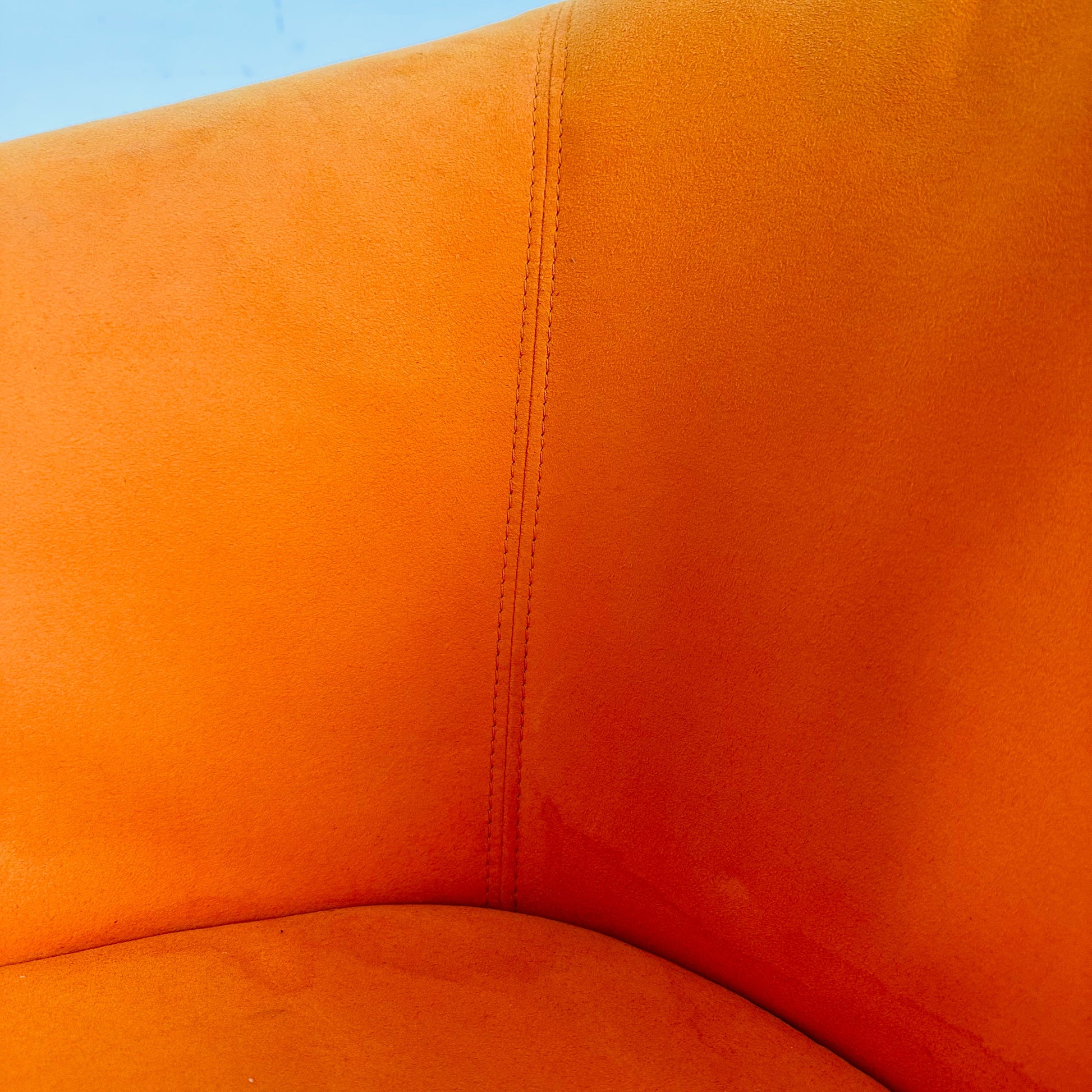 Pair of Walter Knoll swivel Barrel chairs 1970s