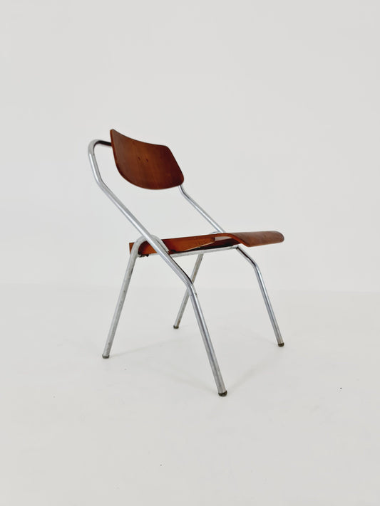 Vintage Mid Century German Chair Teak by Mauser 1960s