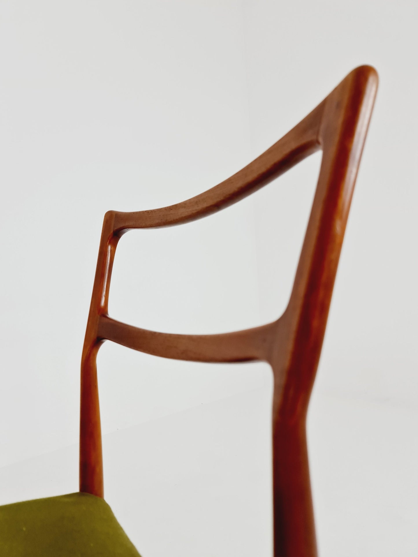 Vintage Danish solid teak dining chairs By Bernhard & Son , 1960s, Set of 4