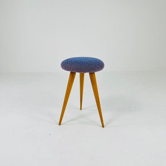 Mid century tripod leg stool 1950s