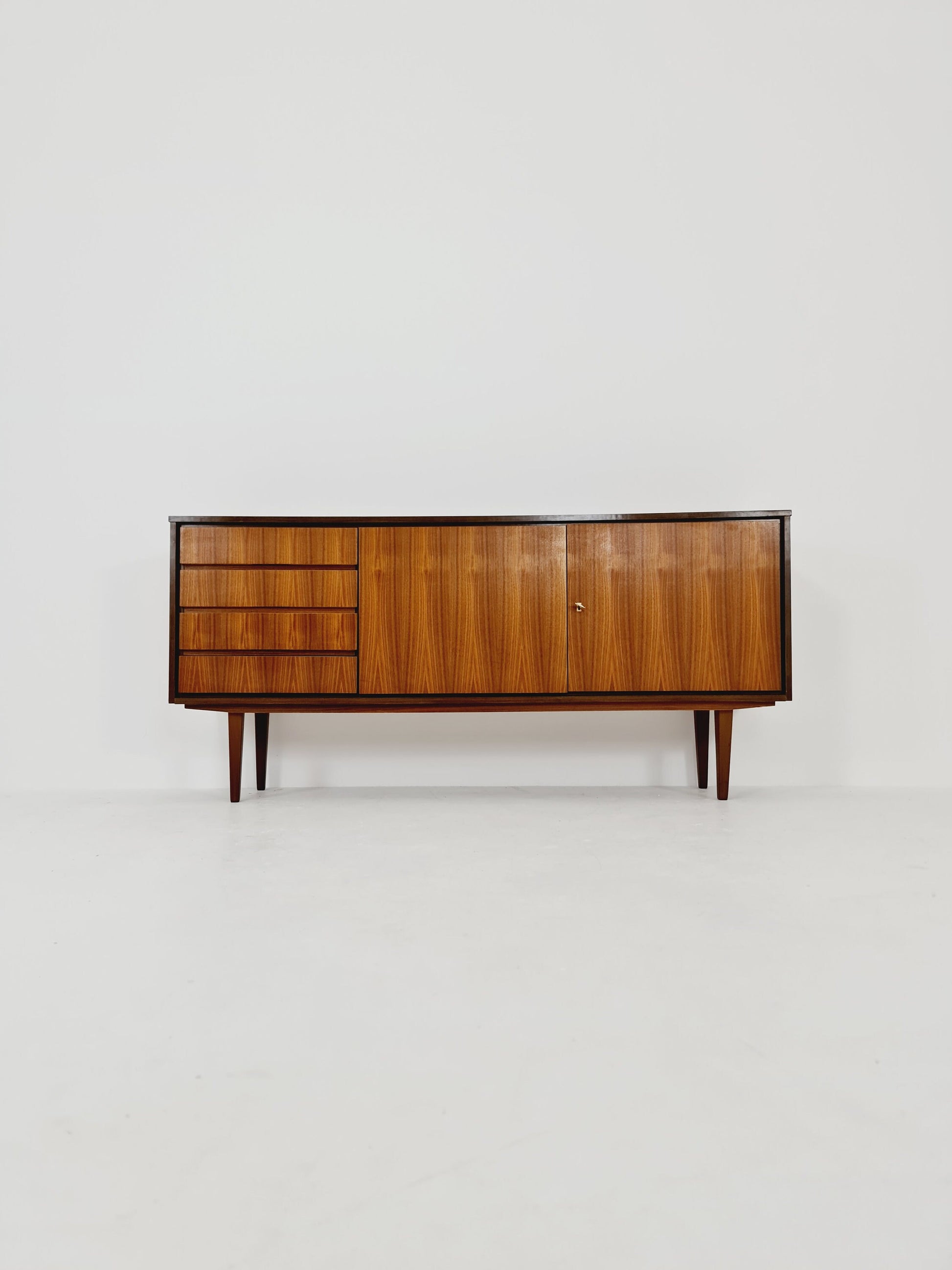 Mid Century Modern German walnut Sideboard , 1960s