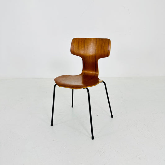 Modell 3103 Hammer Teak chair by Arne Jacobsen for Fritz Hansen, Denmark , 1969