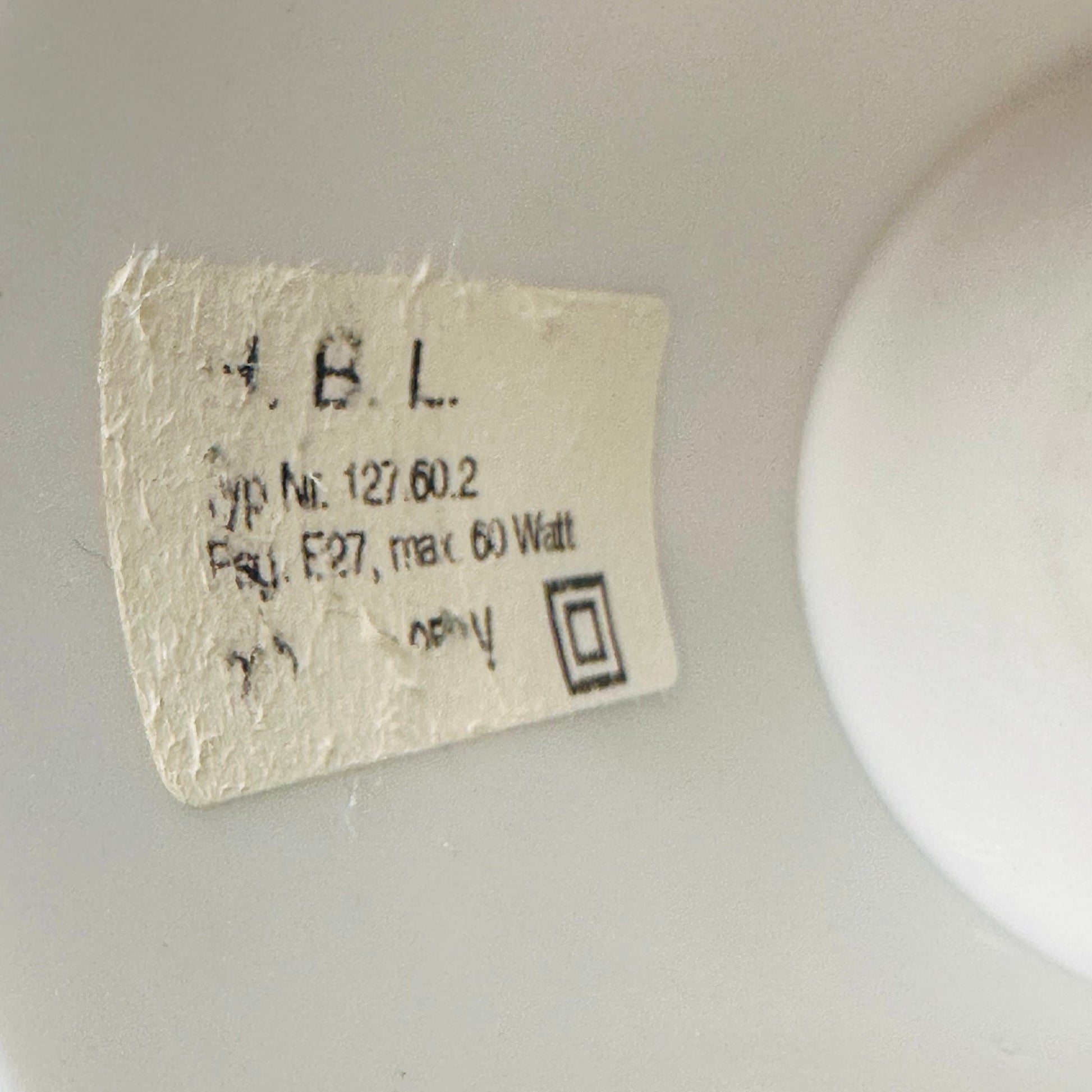 Mid-Century Modern Hanging Lamp Octagon Shape plastic Shade 1960s