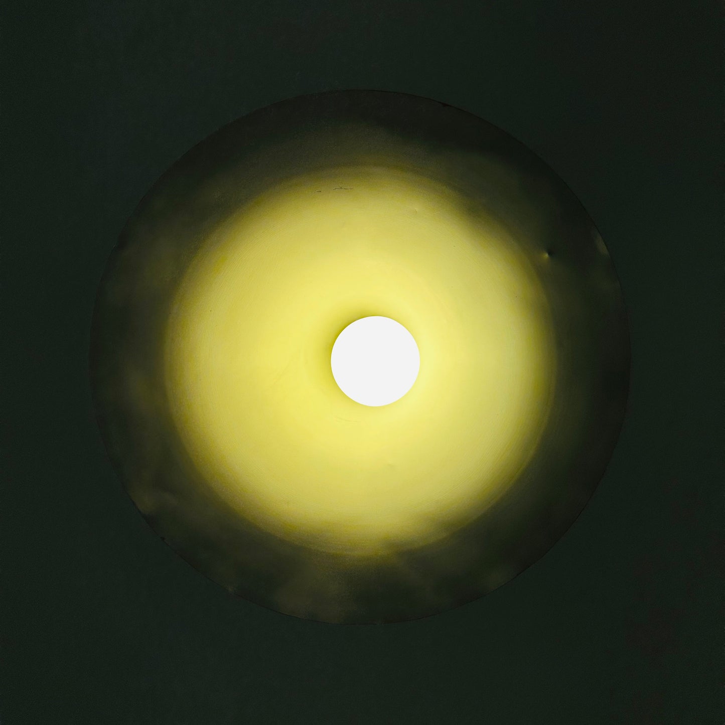 Mid century Danish red semi pendant light 1960s