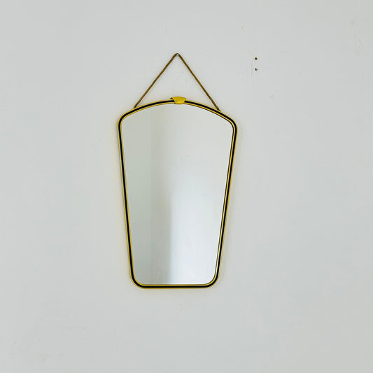 Mid century Original beautiful brass wall mirror. 1960s