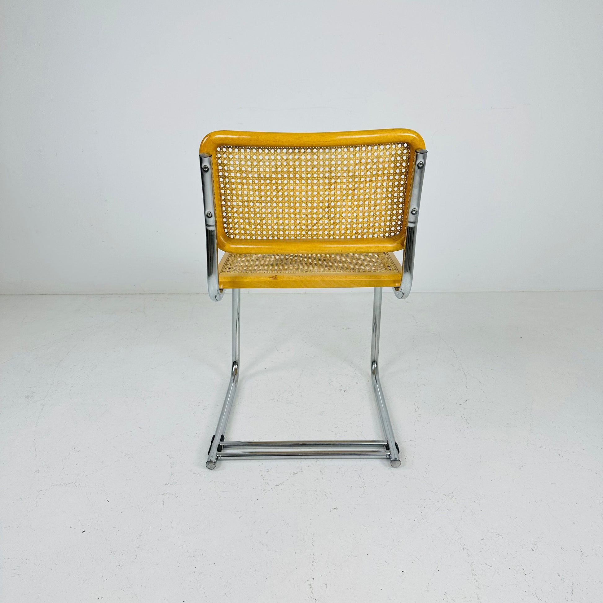 Mid century B32 Cesca Chair designed by Marcel Breuer, 1970s Italy